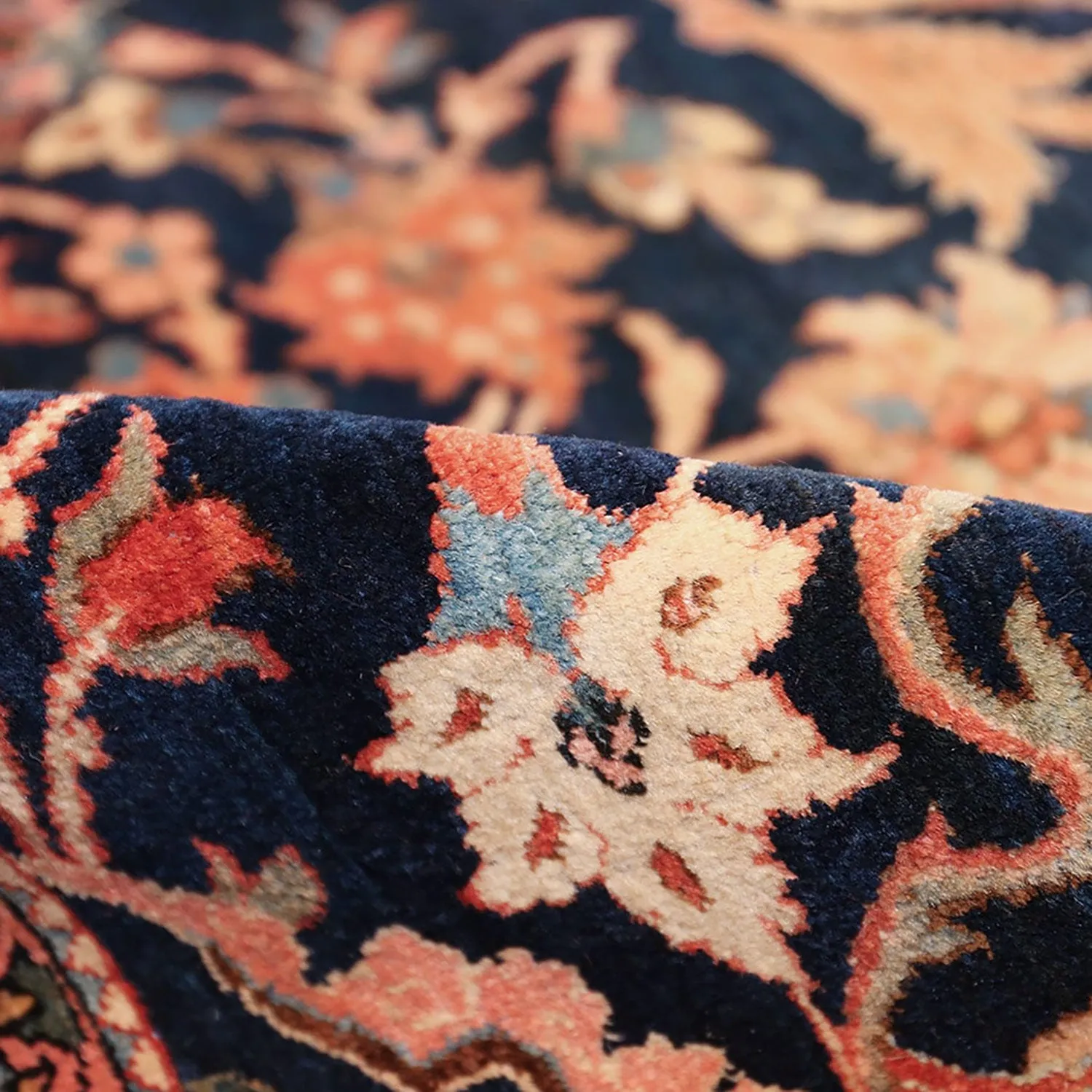 Pink Vintage Persian Bidjar Rug - 10'0" x 13'9"