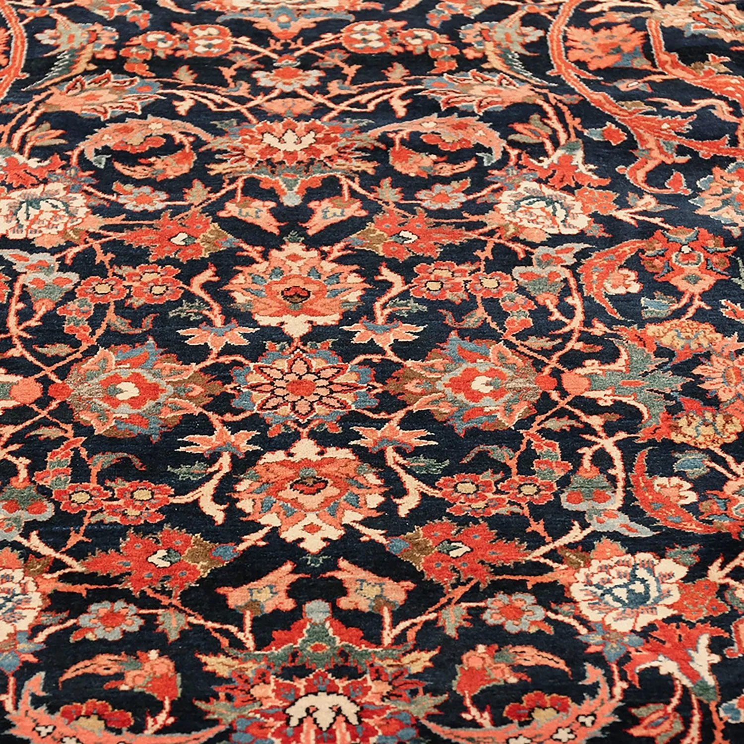 Pink Vintage Persian Bidjar Rug - 10'0" x 13'9"