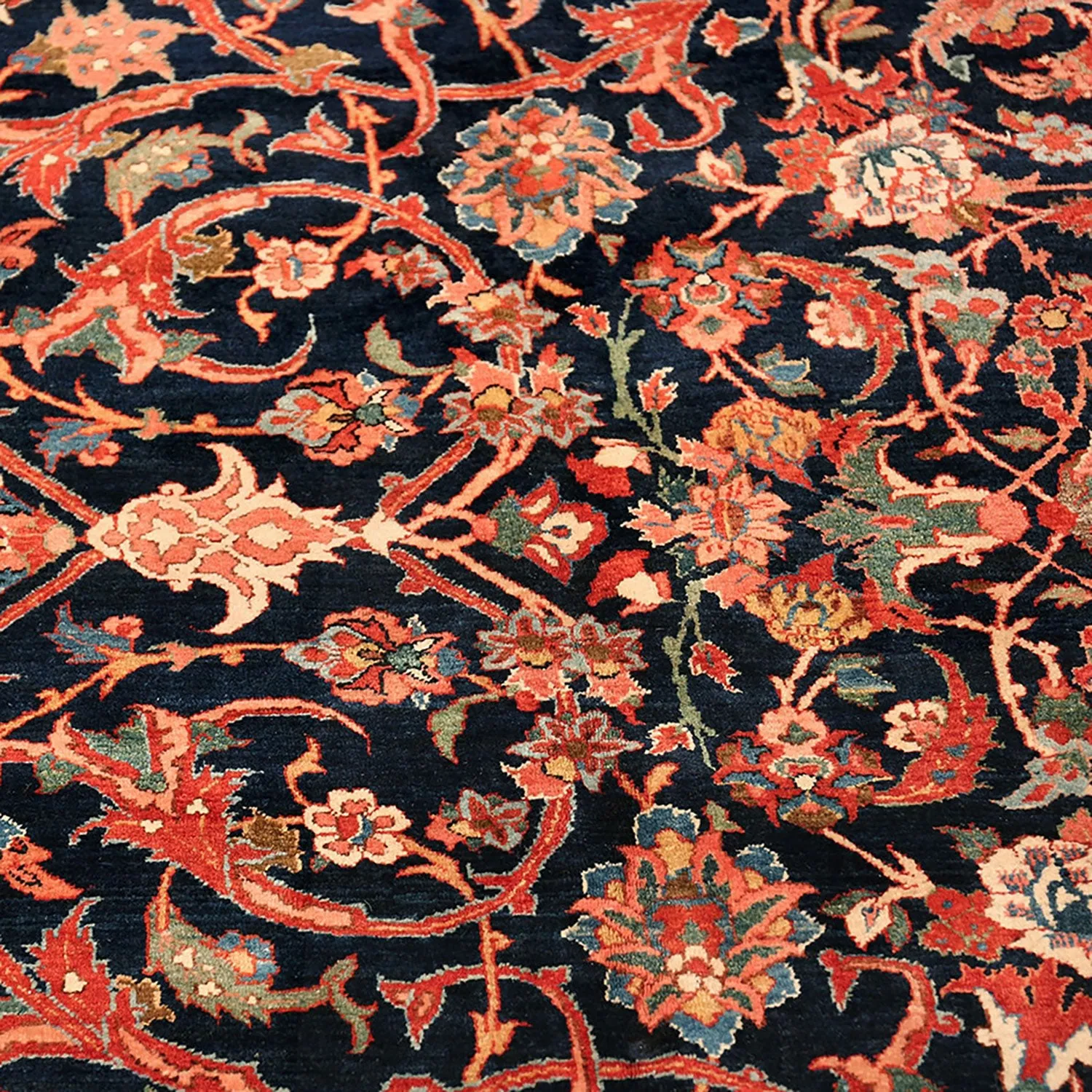 Pink Vintage Persian Bidjar Rug - 10'0" x 13'9"