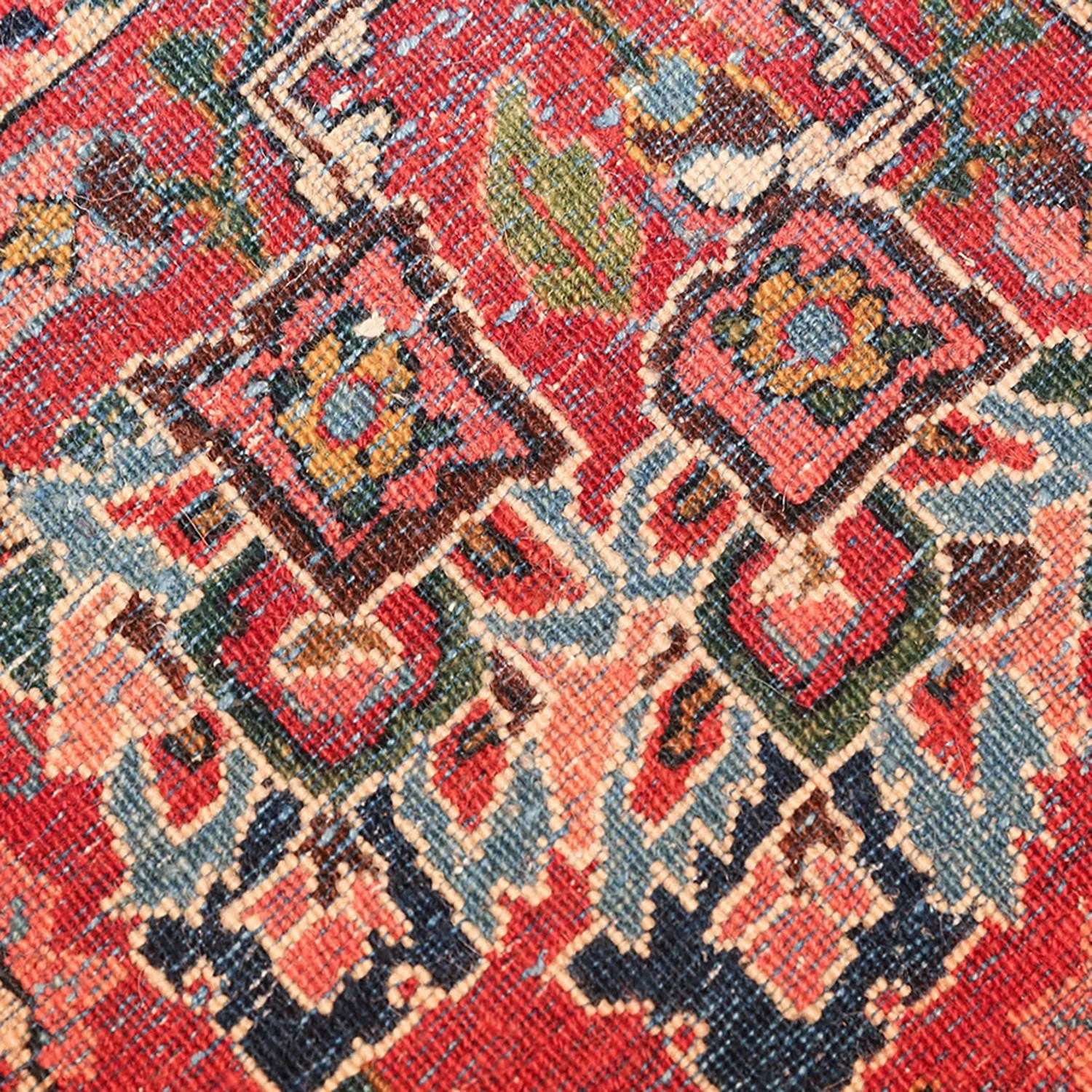 Pink Vintage Persian Bidjar Rug - 10'0" x 13'9"