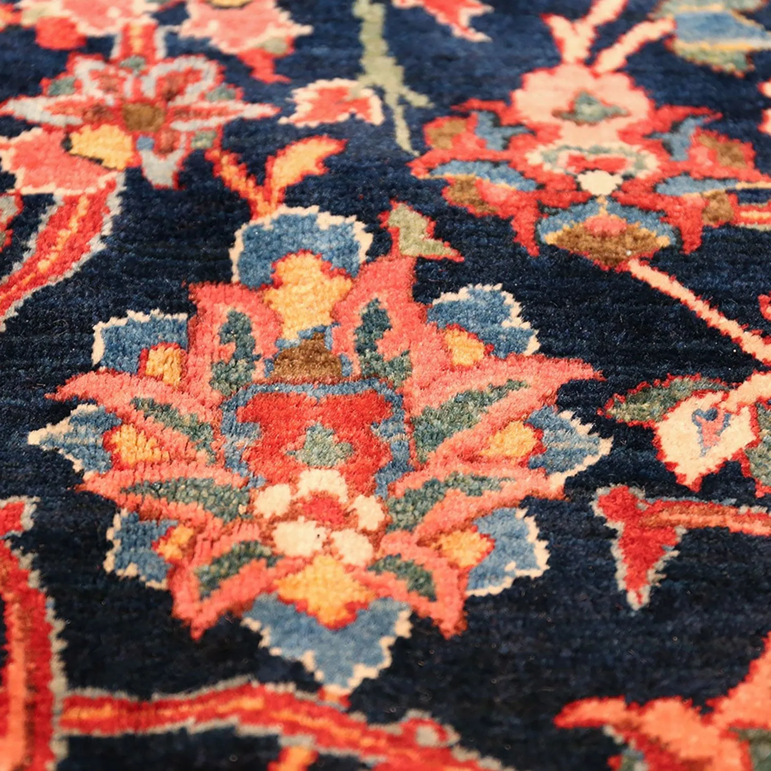 Pink Vintage Persian Bidjar Rug - 10'0" x 13'9"