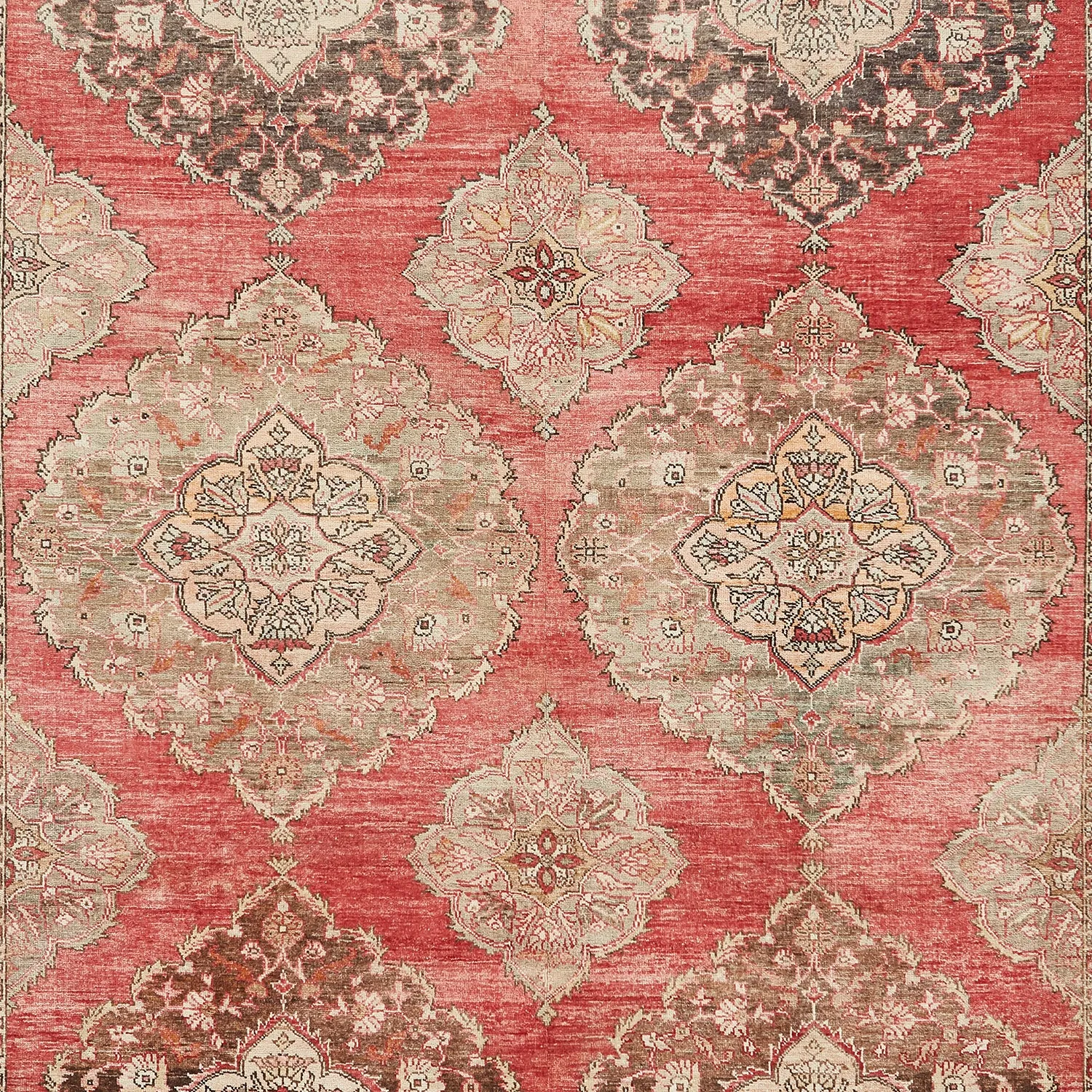 Pink Vintage Turkish Rug - 8'8" x 13'7"