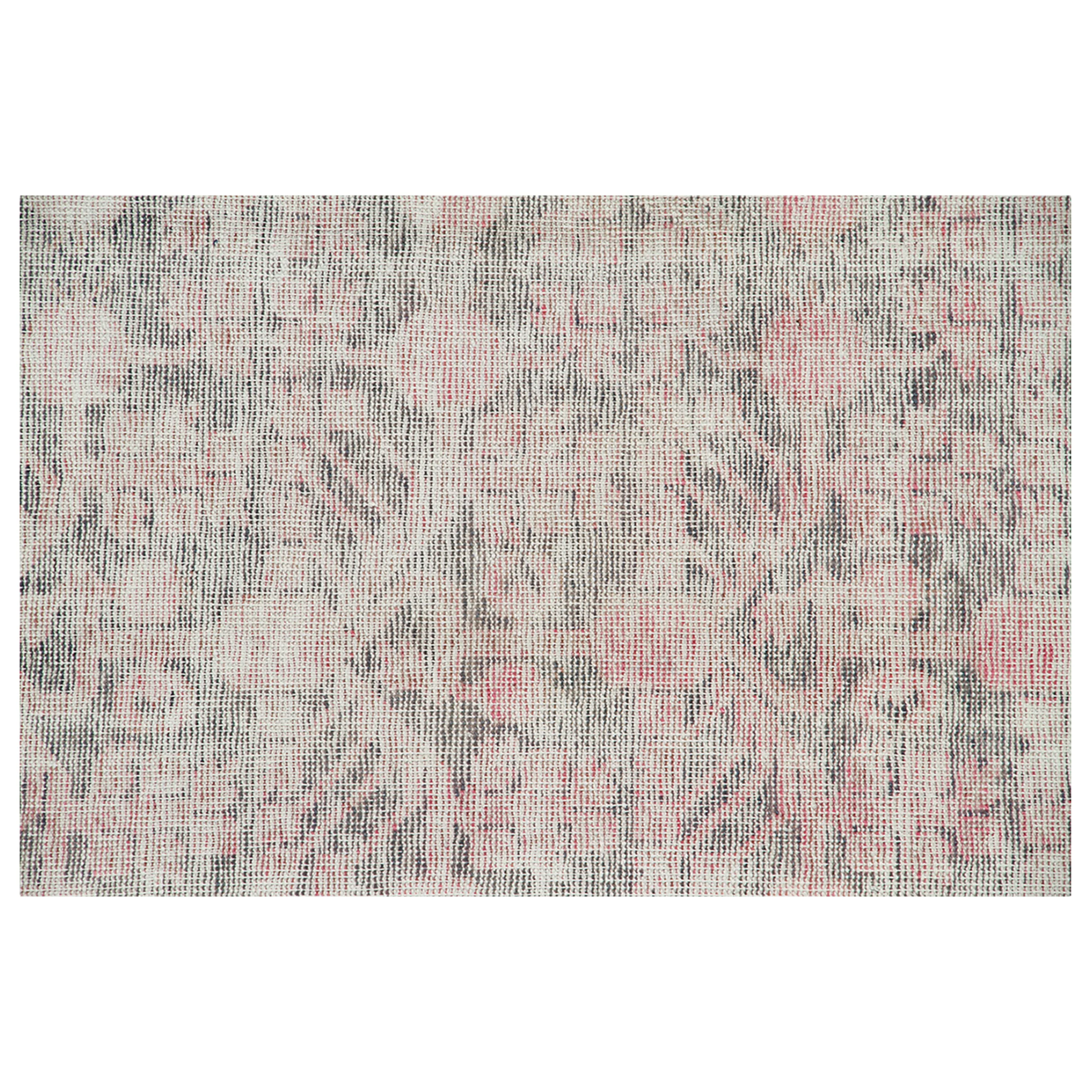 Pink Vintage Wool Cotton Blend Runner - 5'1" x 10'