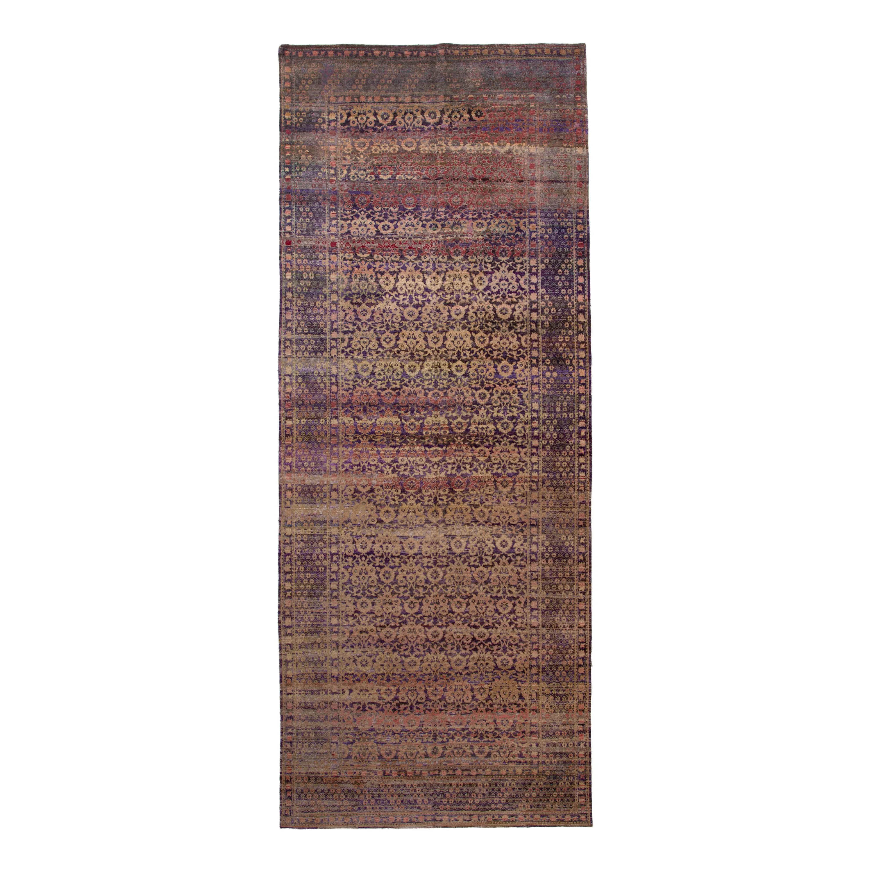 Purple Alchemy Transitional Runner - 7'11" x 10'"