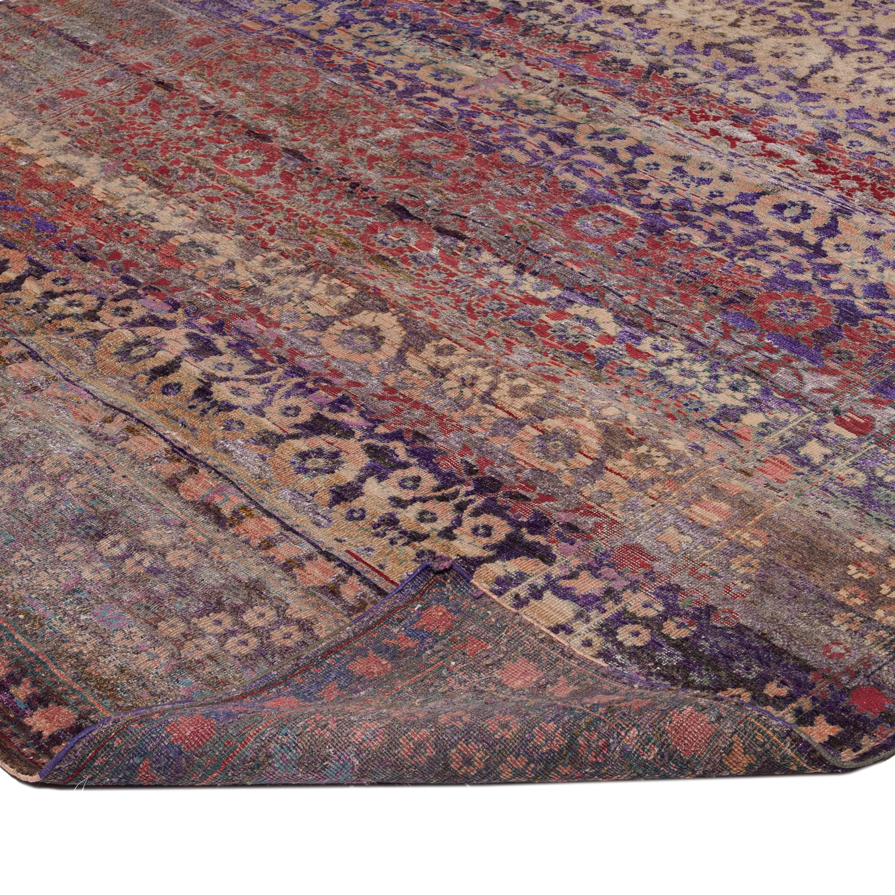 Purple Alchemy Transitional Runner - 7'11" x 10'"