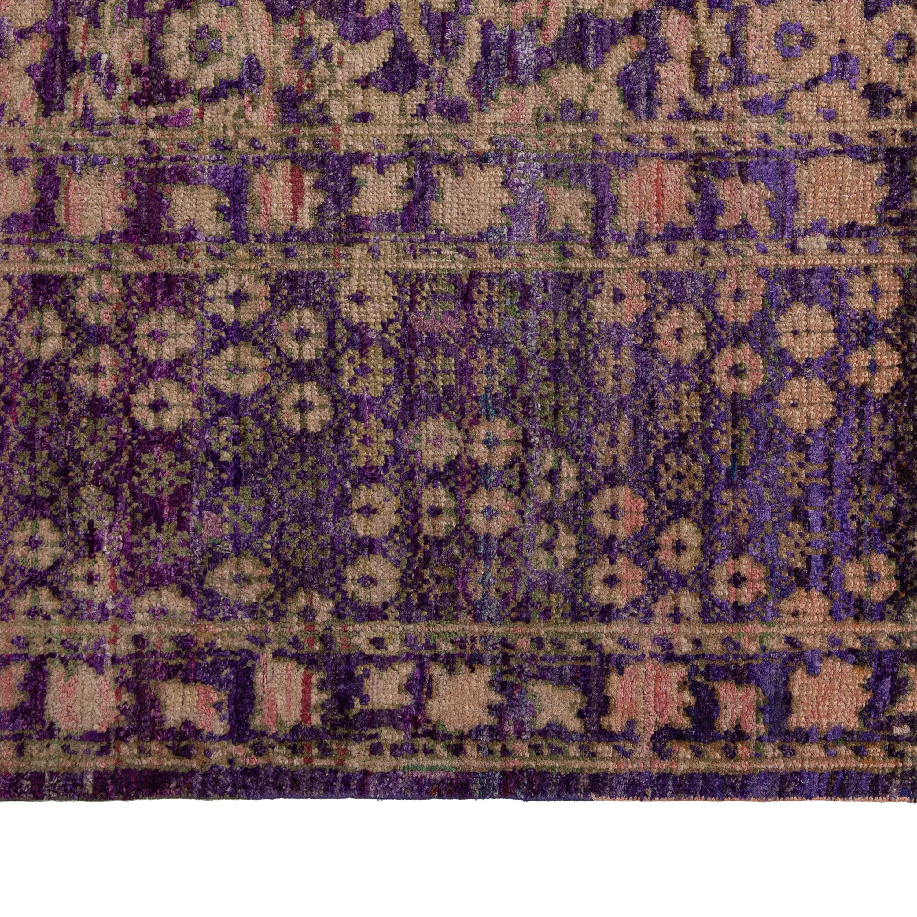 Purple Alchemy Transitional Runner - 7'11" x 10'"
