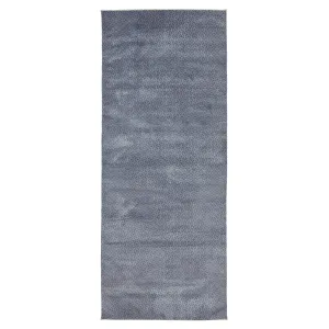Purple Overdyed Wool Rug - 4' x 9'11"