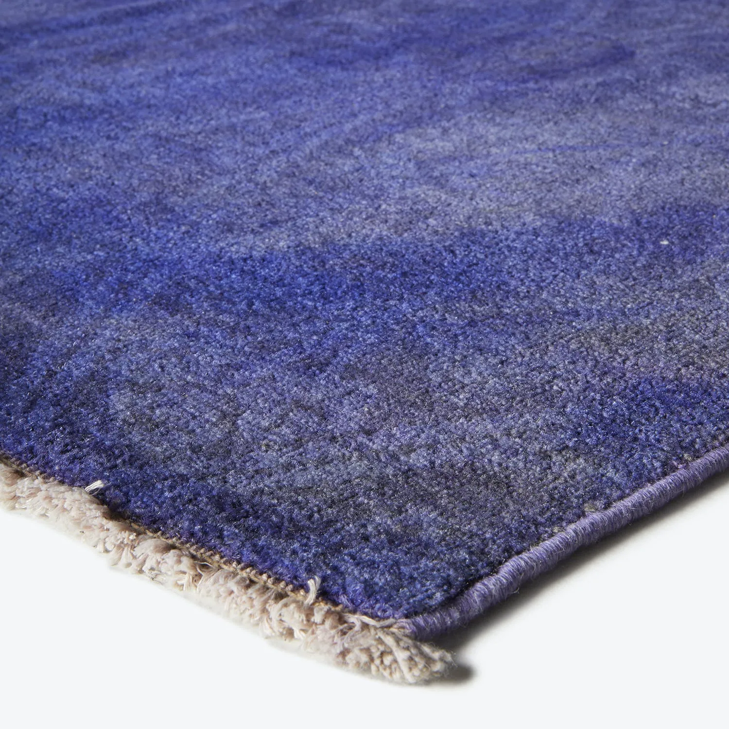 Purple Overdyed Wool Rug - 7'1" x 14'9"