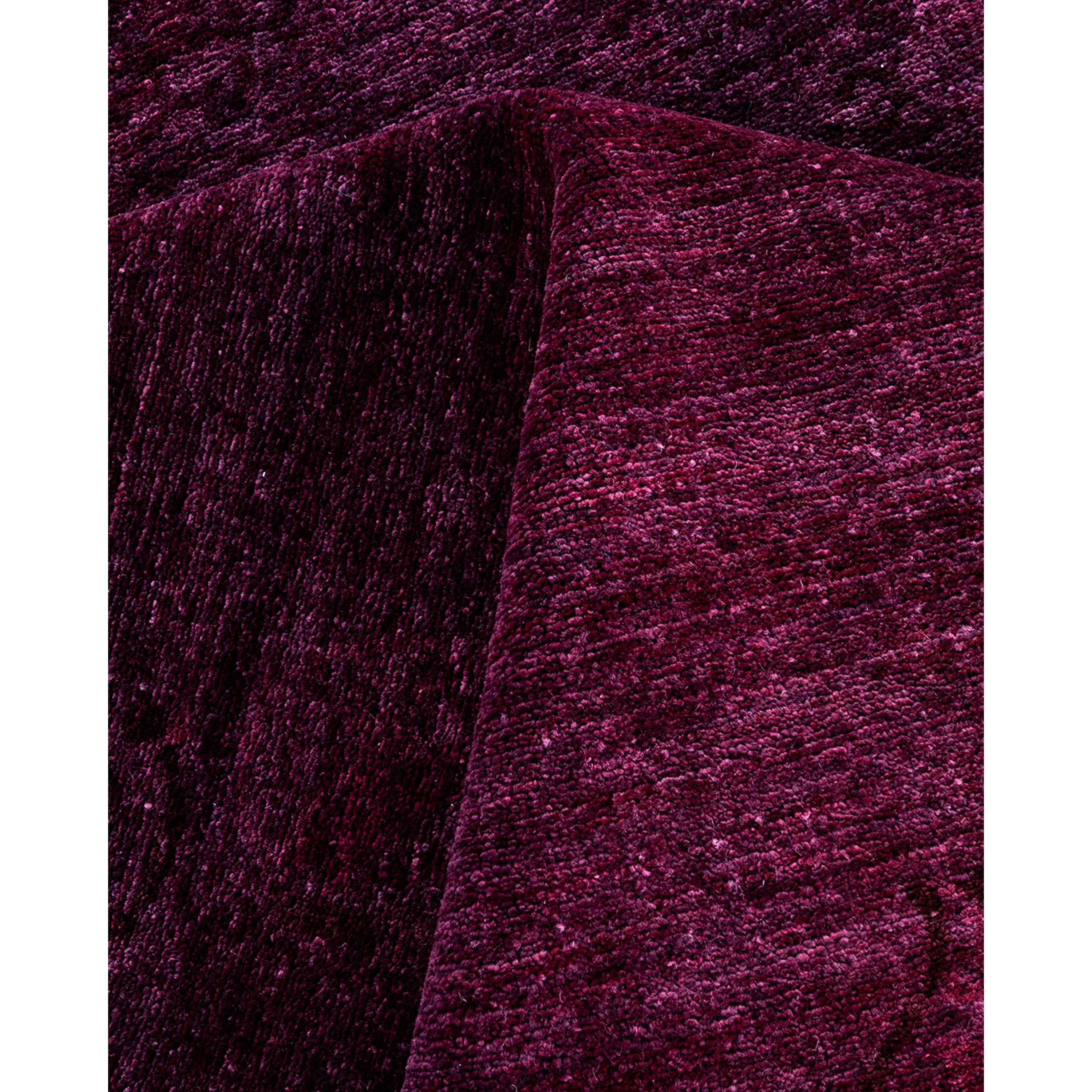 Purple Overdyed Wool Rug - 8'1" x 10'3"