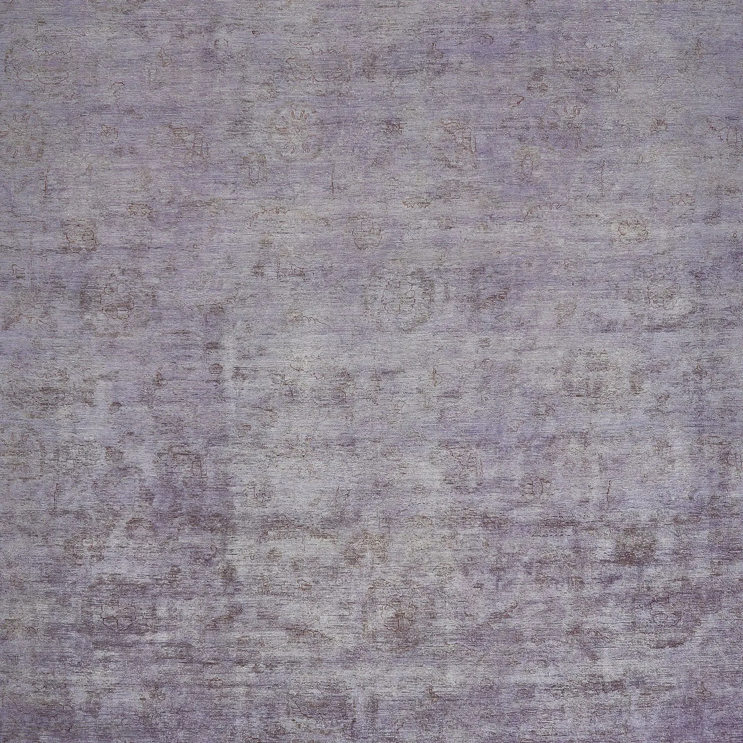 Purple Overdyed Wool Rug - 9'5" x 14'9"