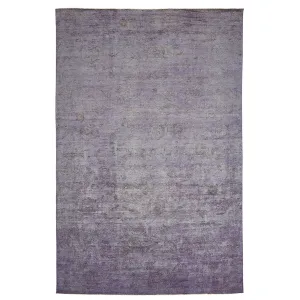 Purple Overdyed Wool Rug - 9'5" x 14'9"