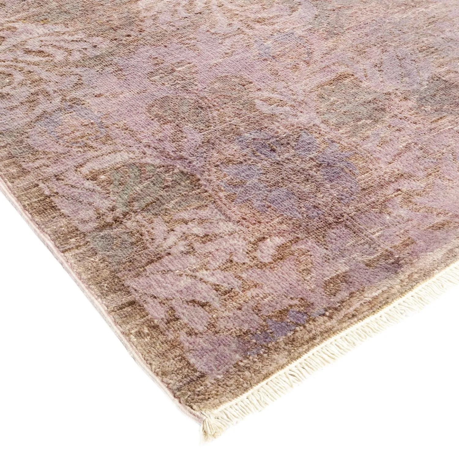 Purple Transitional Wool Runner - 4'2" x 10'2"