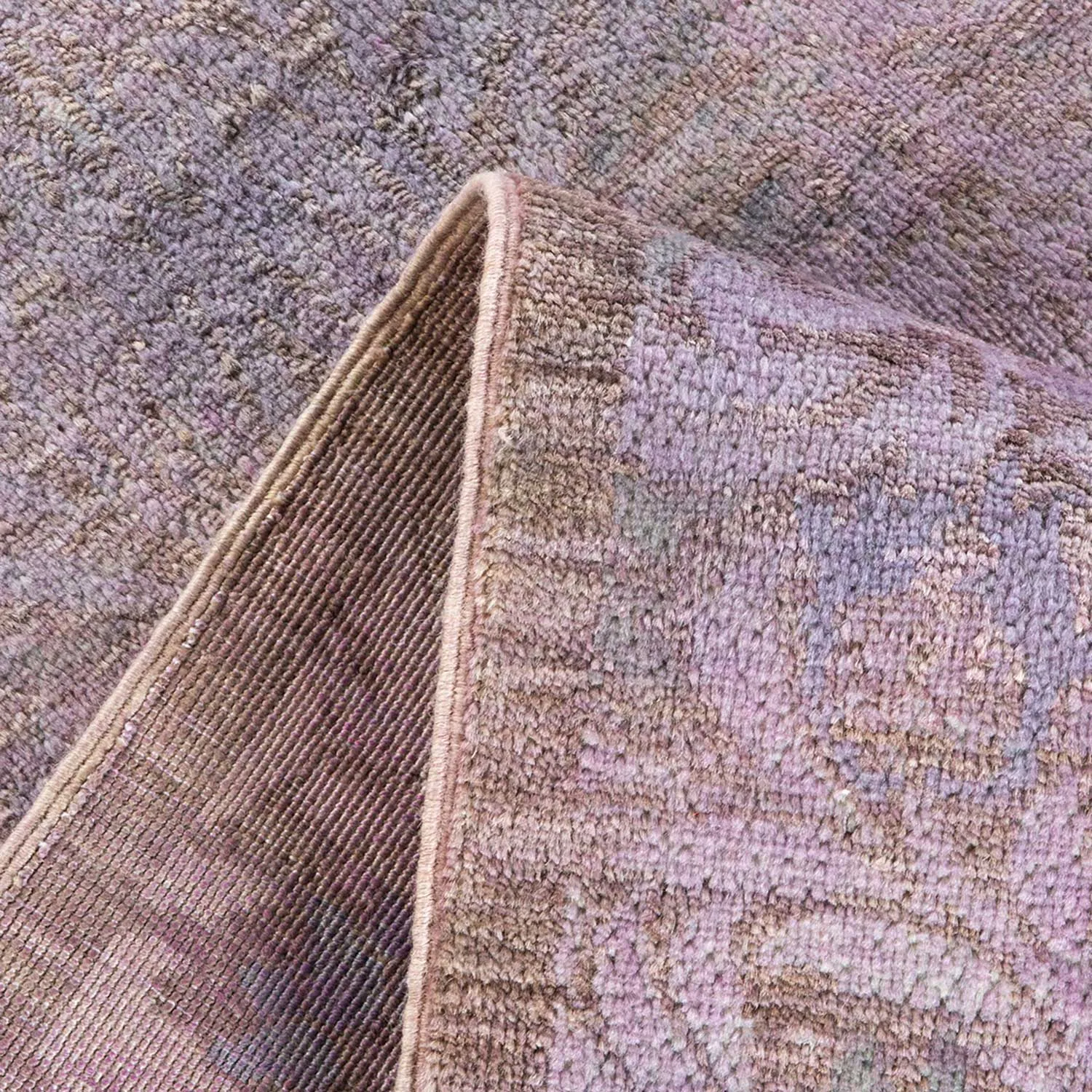 Purple Transitional Wool Runner - 4'2" x 10'2"