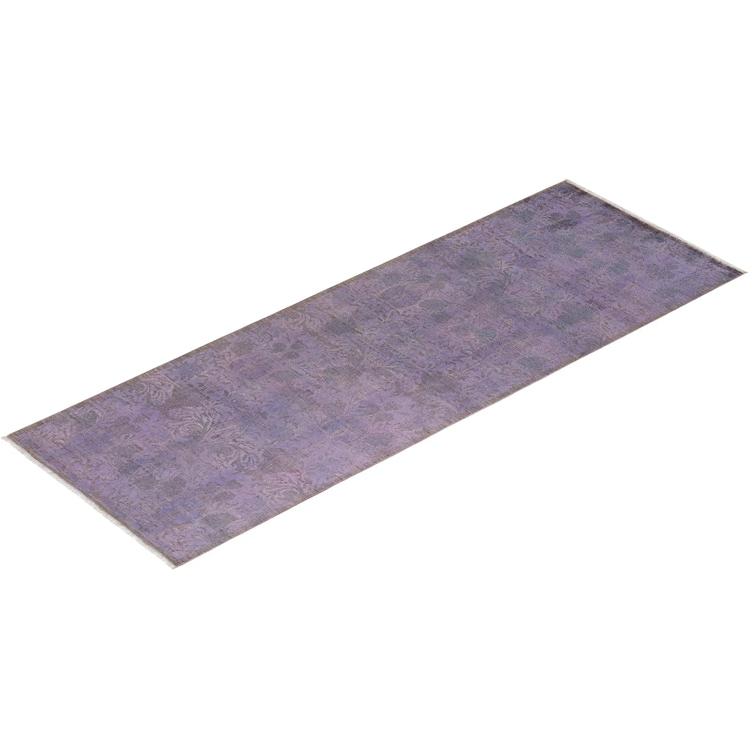 Purple Transitional Wool Runner - 4'2" x 10'2"