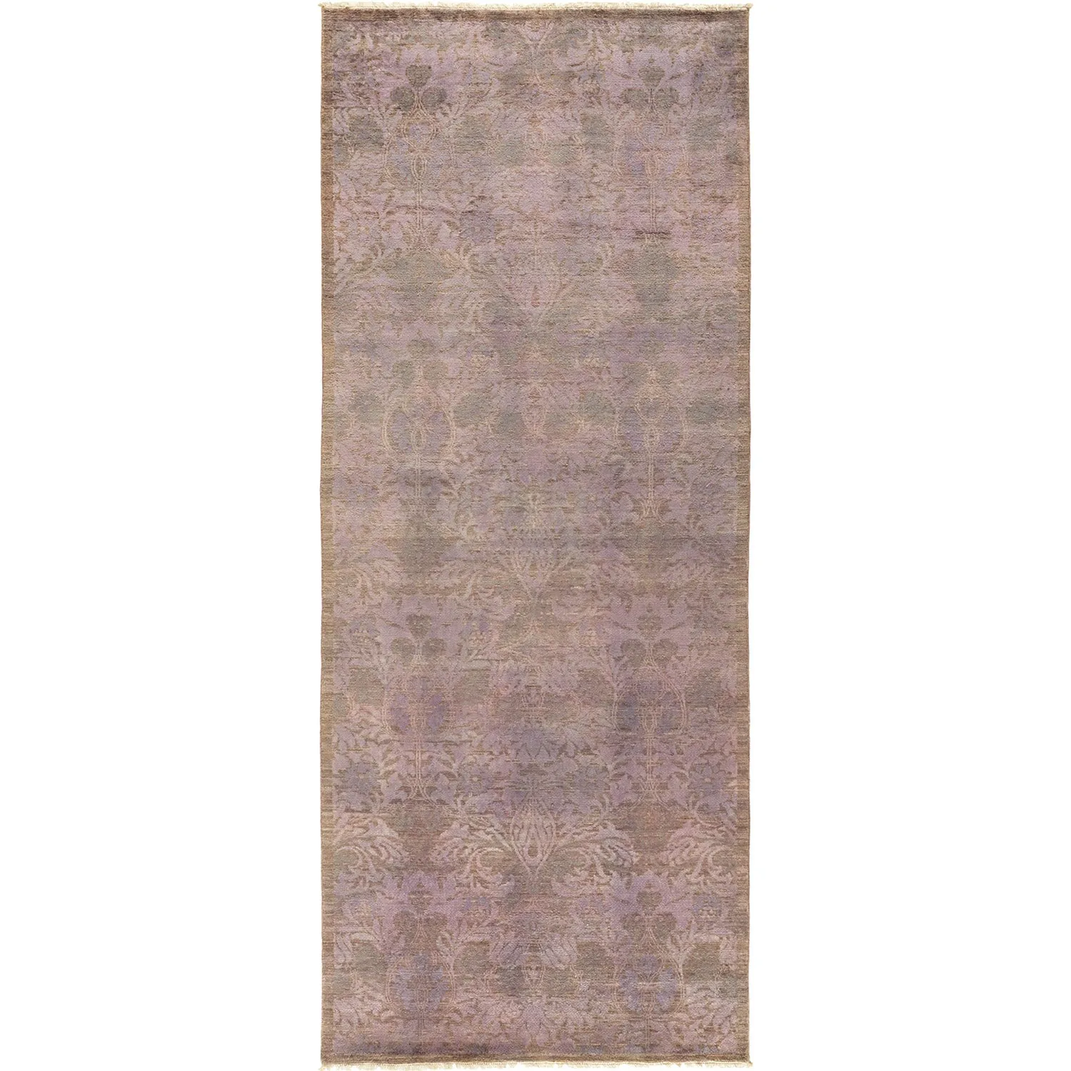 Purple Transitional Wool Runner - 4'2" x 10'2"