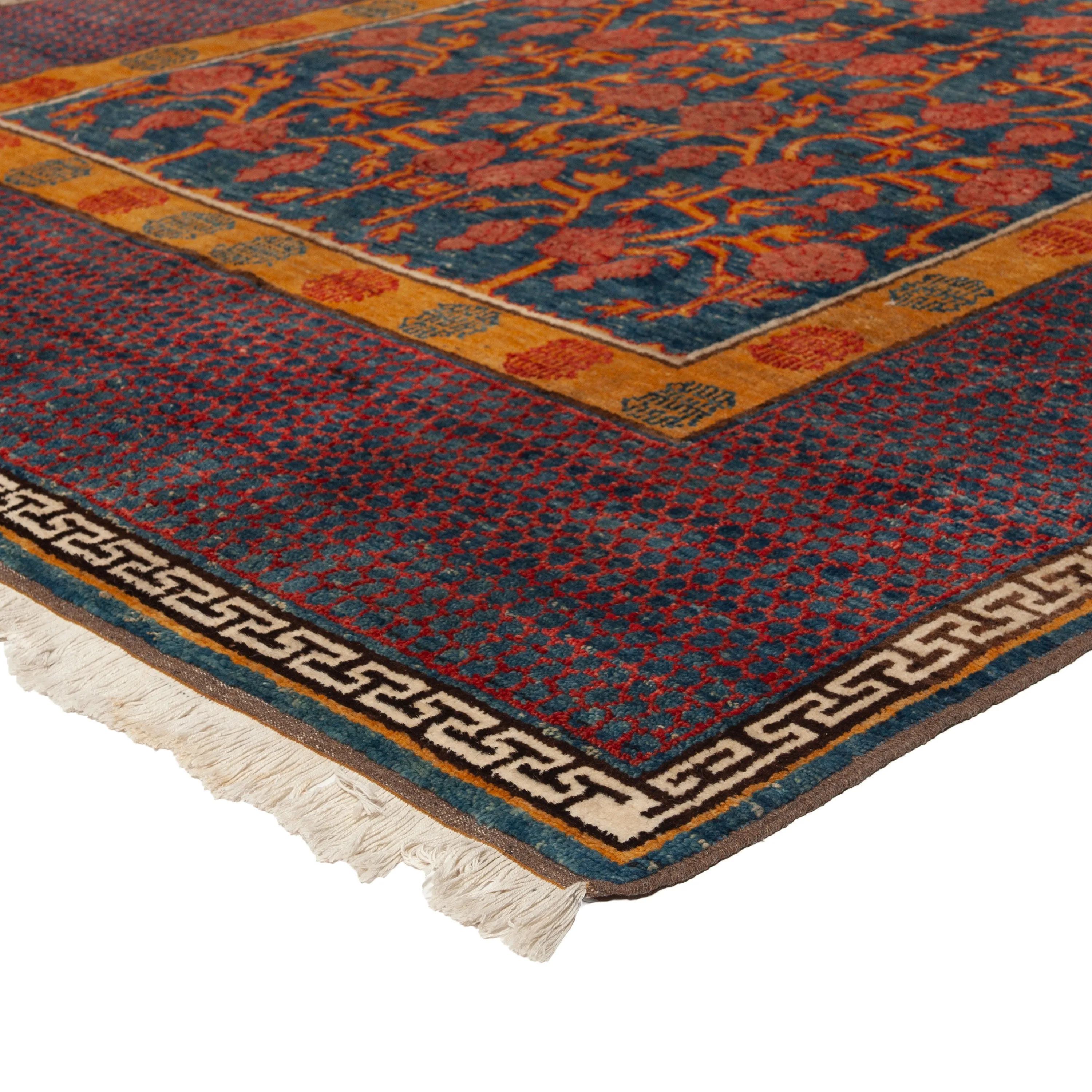 Purple Vintage Traditional Wool Rug - 6'3" x 11'6"