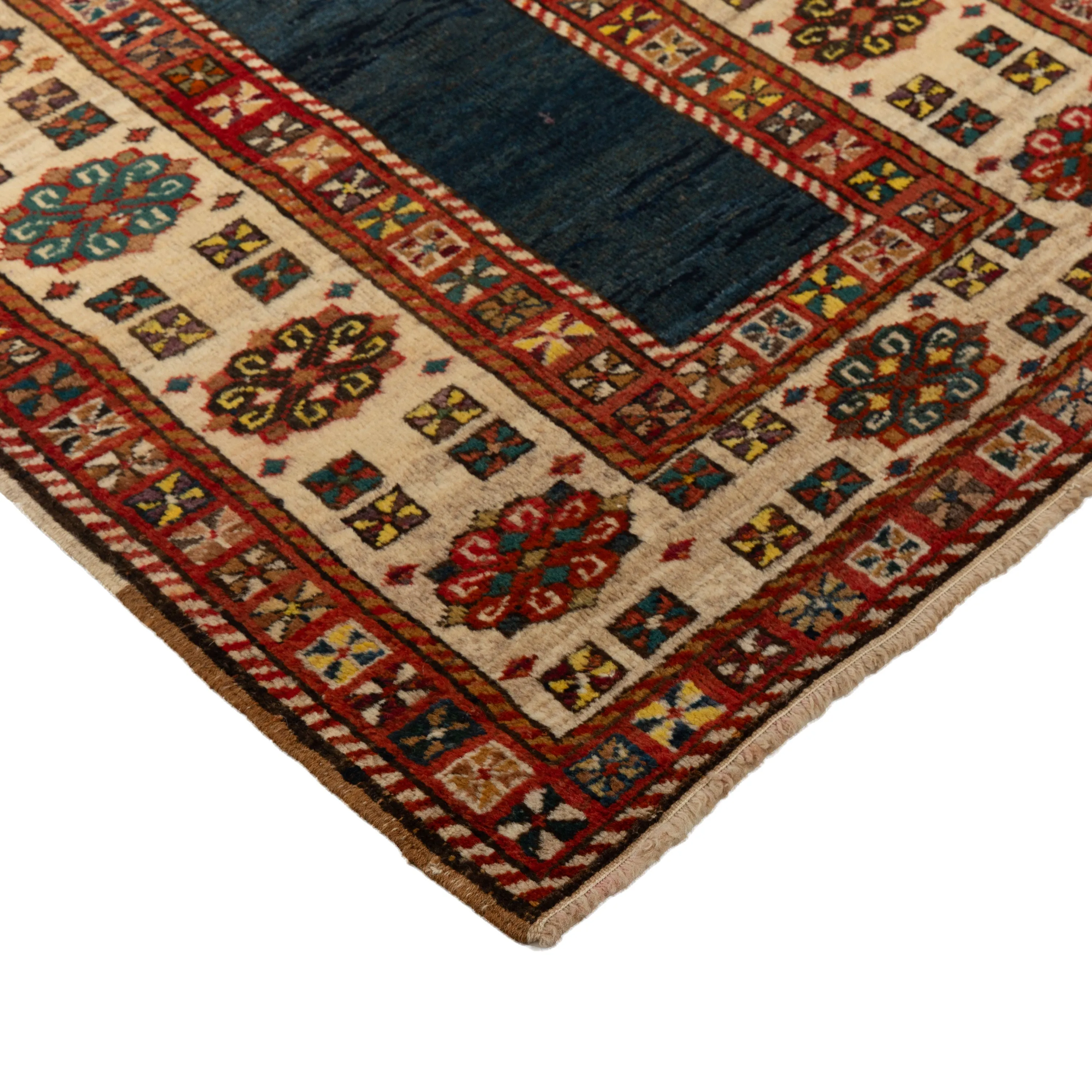 Red & Blue Antique Talish Runner - 3' x 6'3"