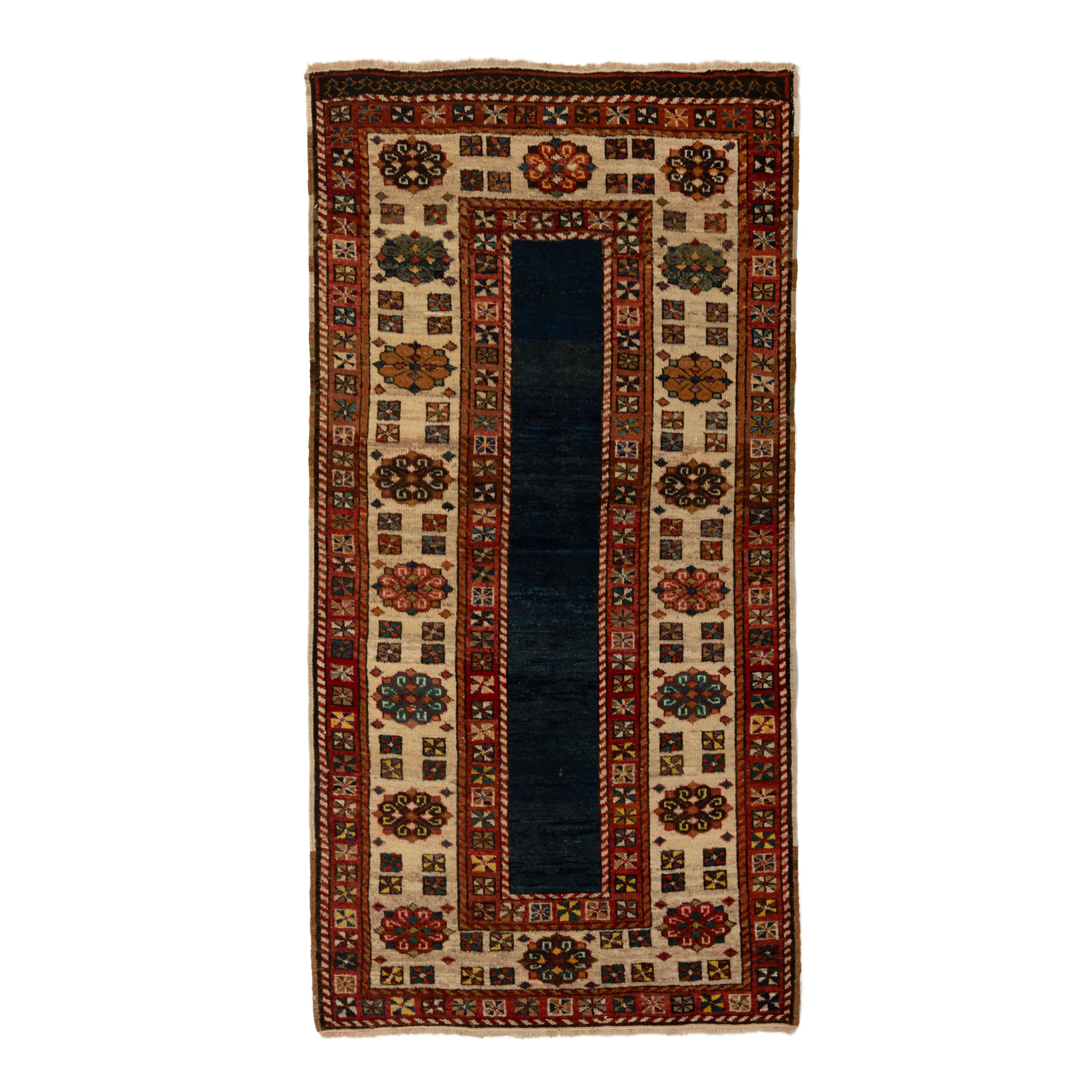 Red & Blue Antique Talish Runner - 3' x 6'3"