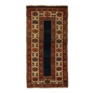 Red & Blue Antique Talish Runner - 3' x 6'3"