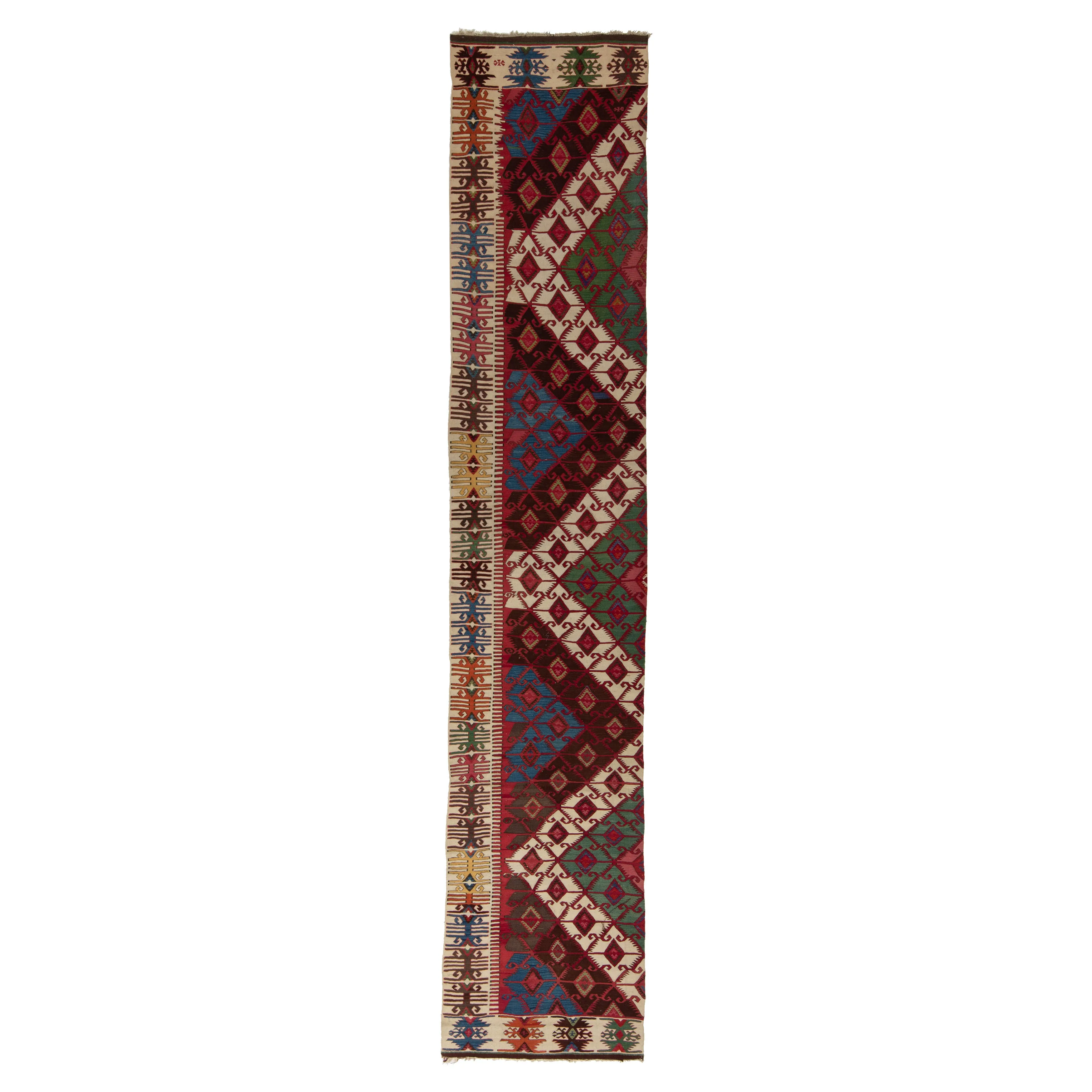 Red Anatolian Kilim Runner - 5'6" x 15'5"
