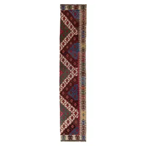 Red Anatolian Kilim Runner - 5'6" x 15'5"