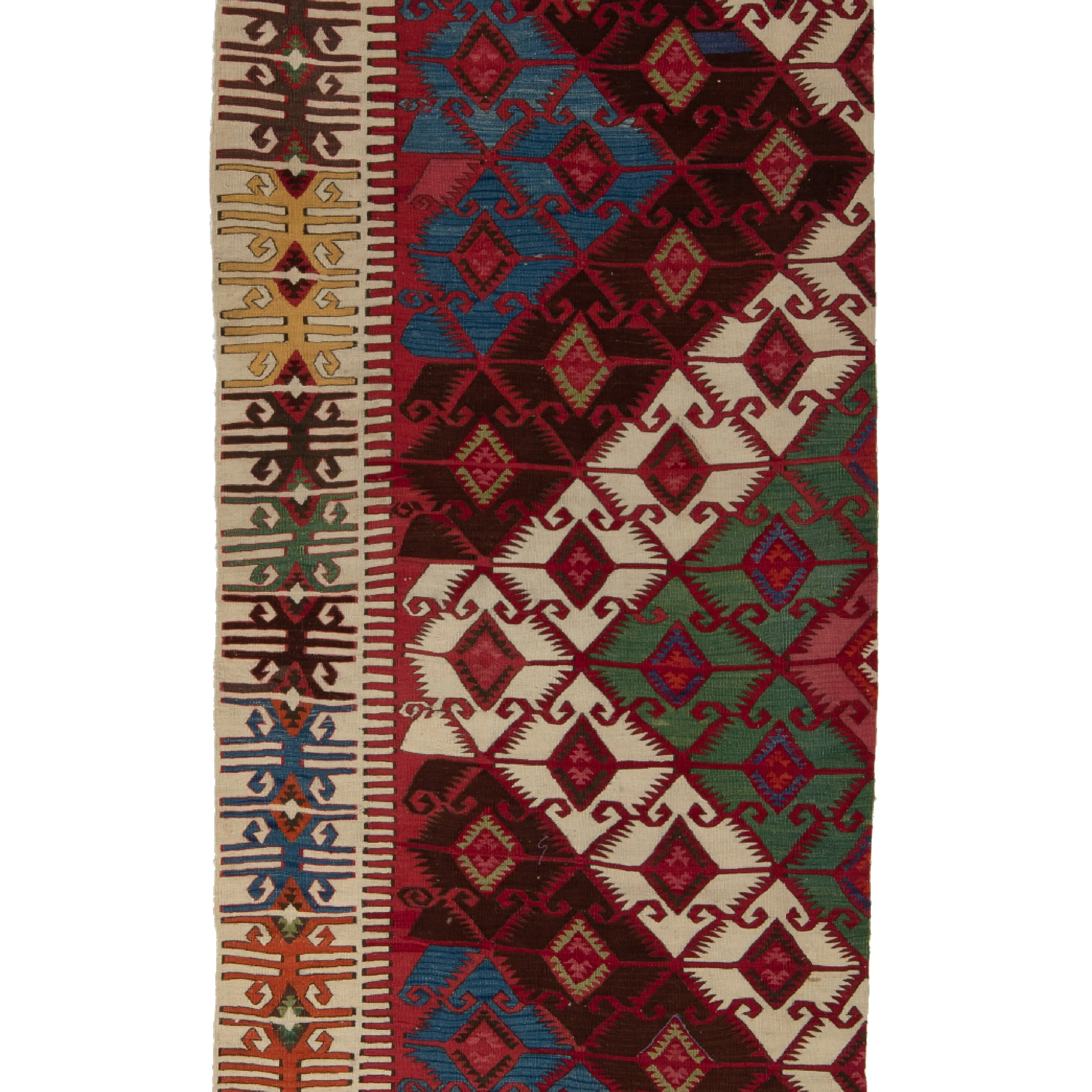 Red Anatolian Kilim Runner - 5'6" x 15'5"