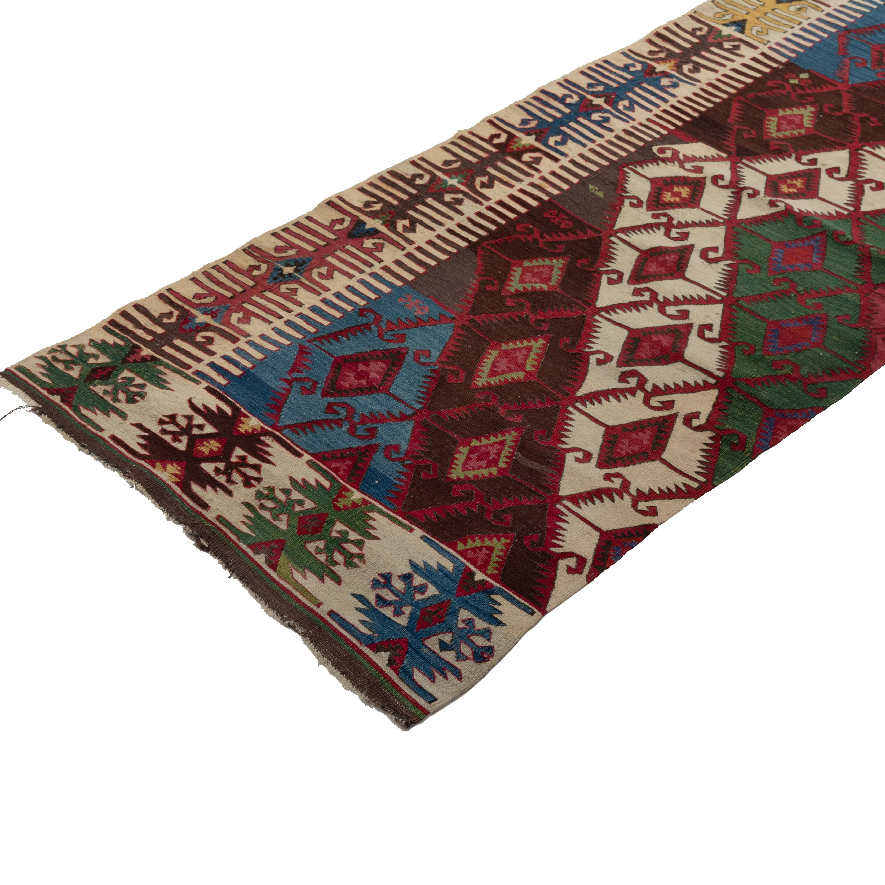 Red Anatolian Kilim Runner - 5'6" x 15'5"