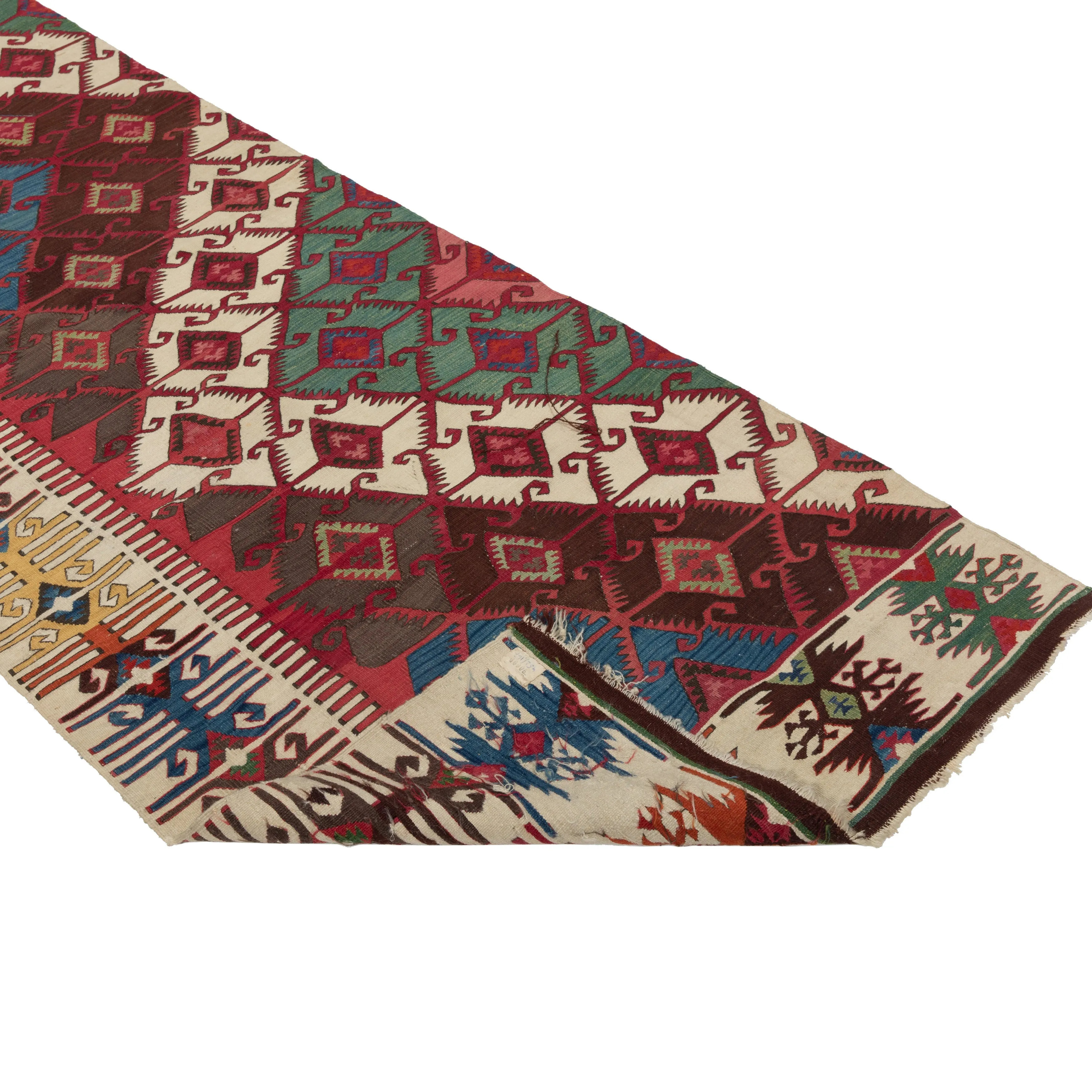 Red Anatolian Kilim Runner - 5'6" x 15'5"