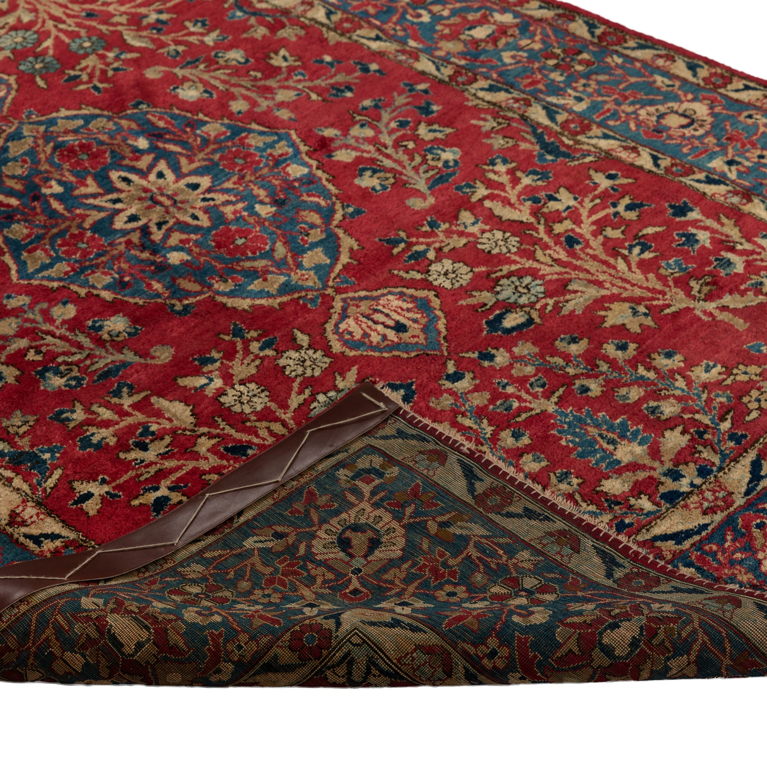 Red Antique Kashan Silk Persian Rug - 3' x 5'