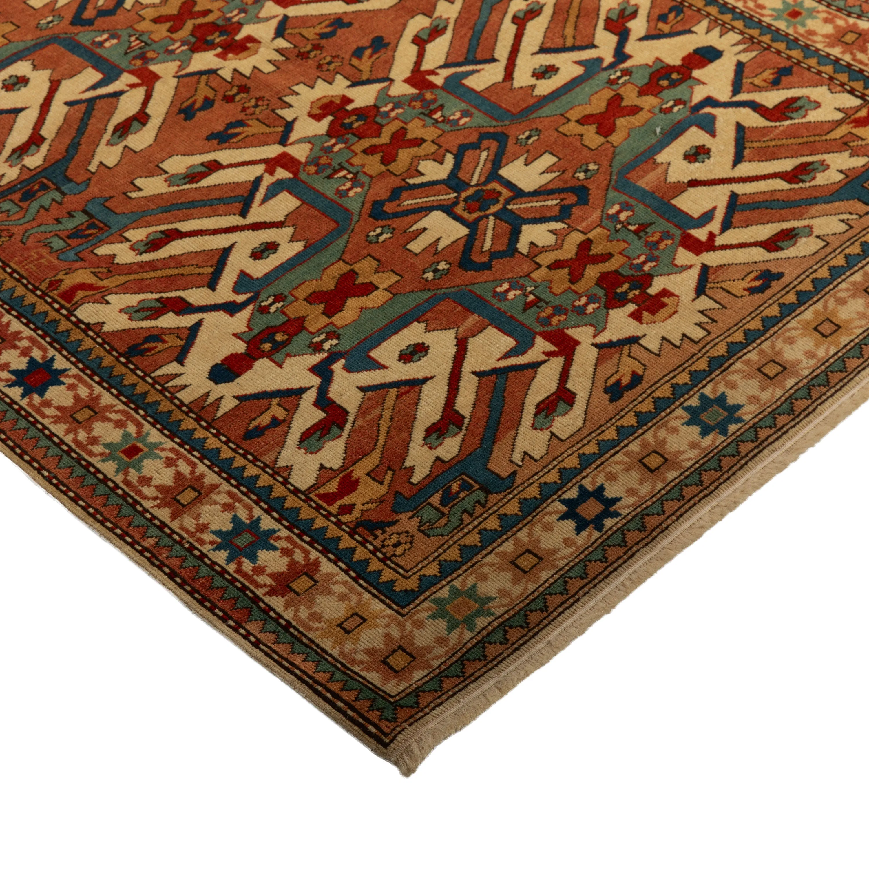 Red Antique Persian Talish Rug - 3'2" x 4'8"