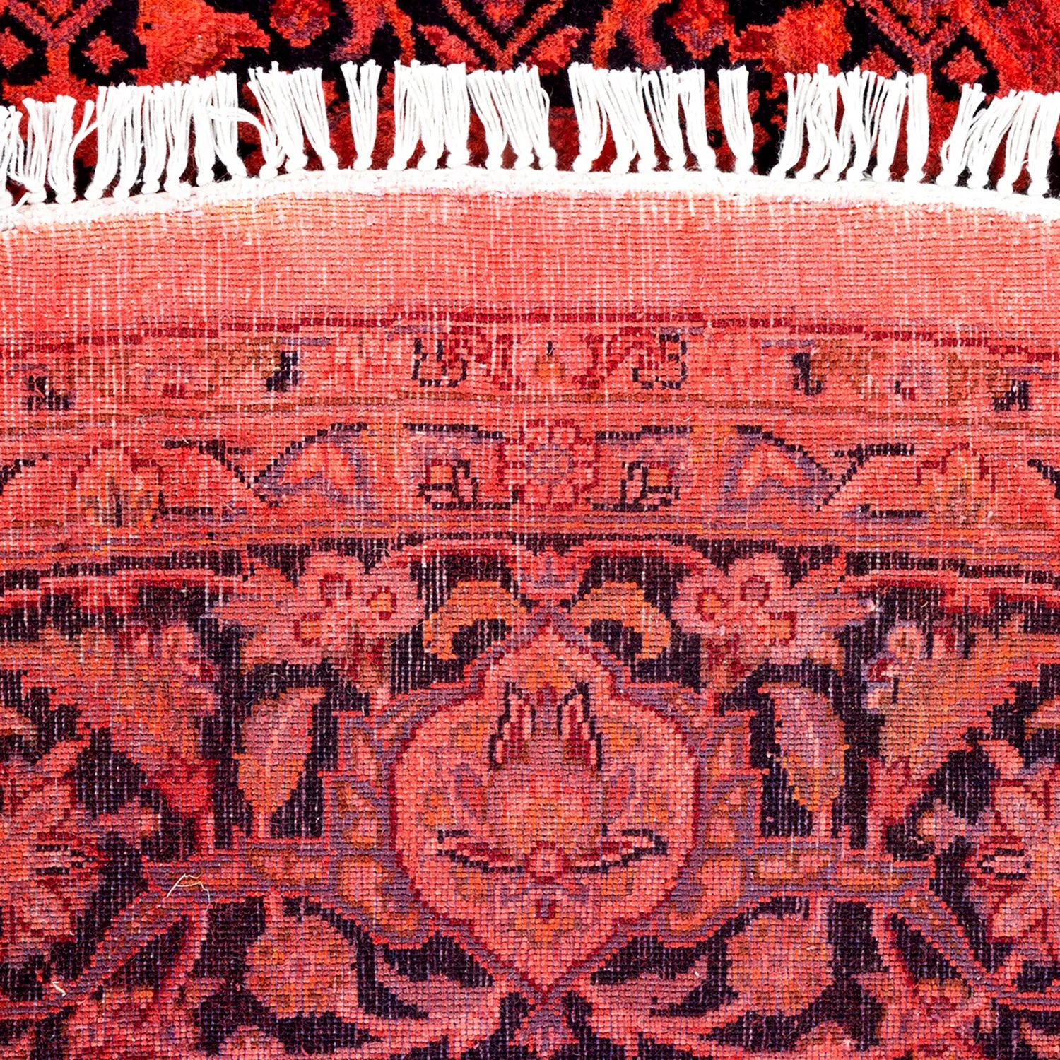 Red Overdyed Wool Rug - 6'8" x 6'8"
