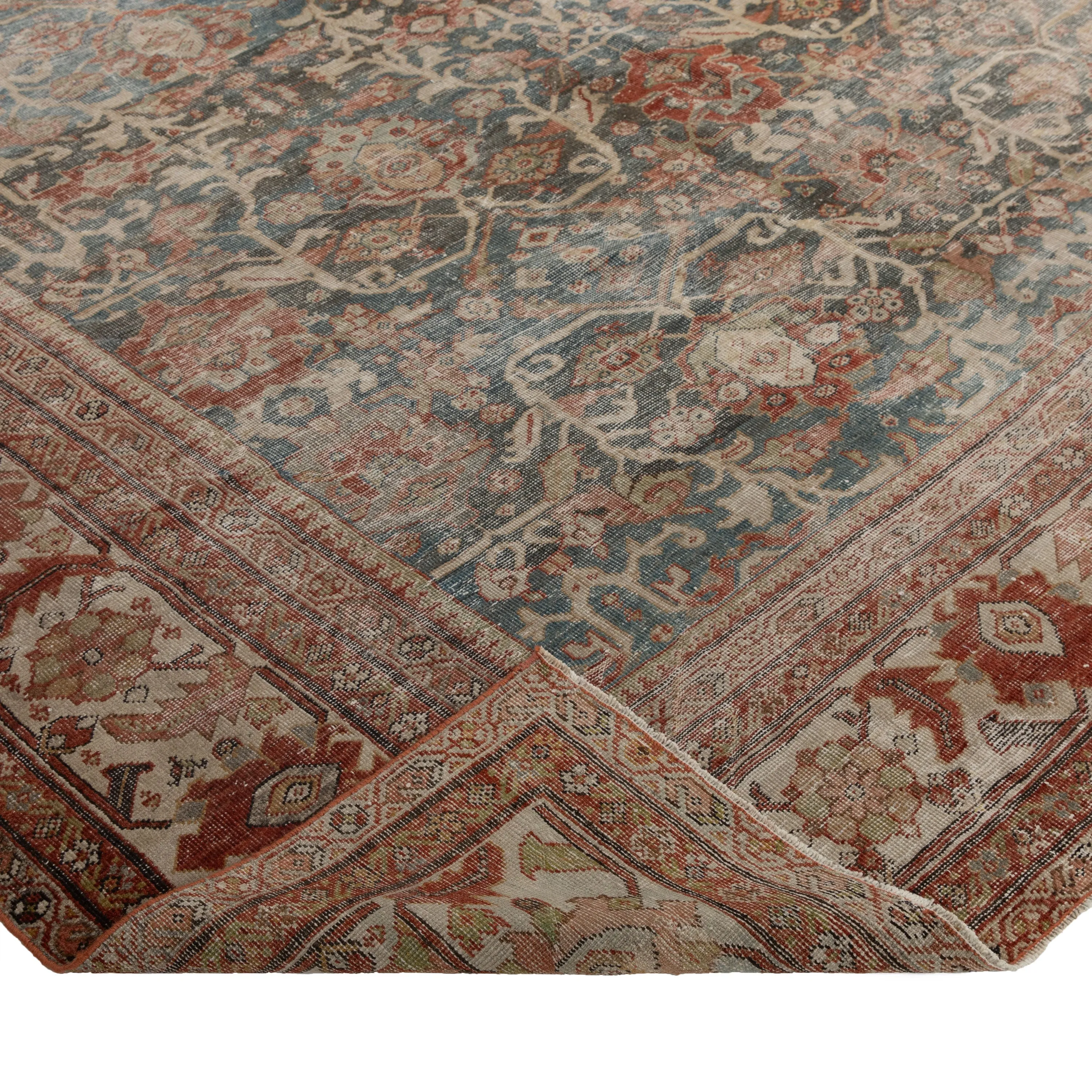 Red Sultanbad Vintage Rug - 10'6" x 13'4"