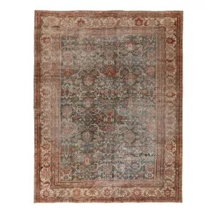 Red Sultanbad Vintage Rug - 10'6" x 13'4"
