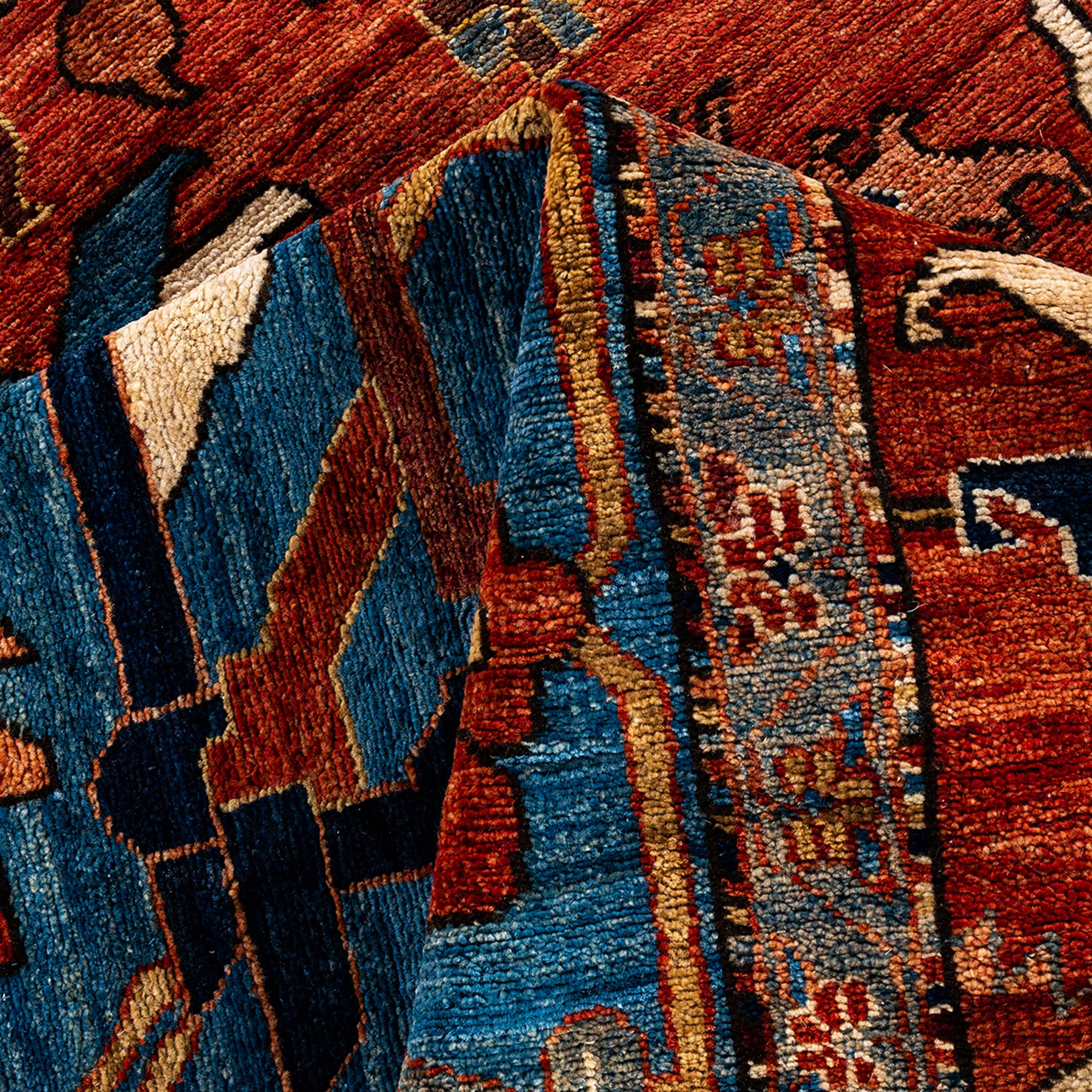 Red Traditional Serapi Wool Rug - 10'3" x 14'