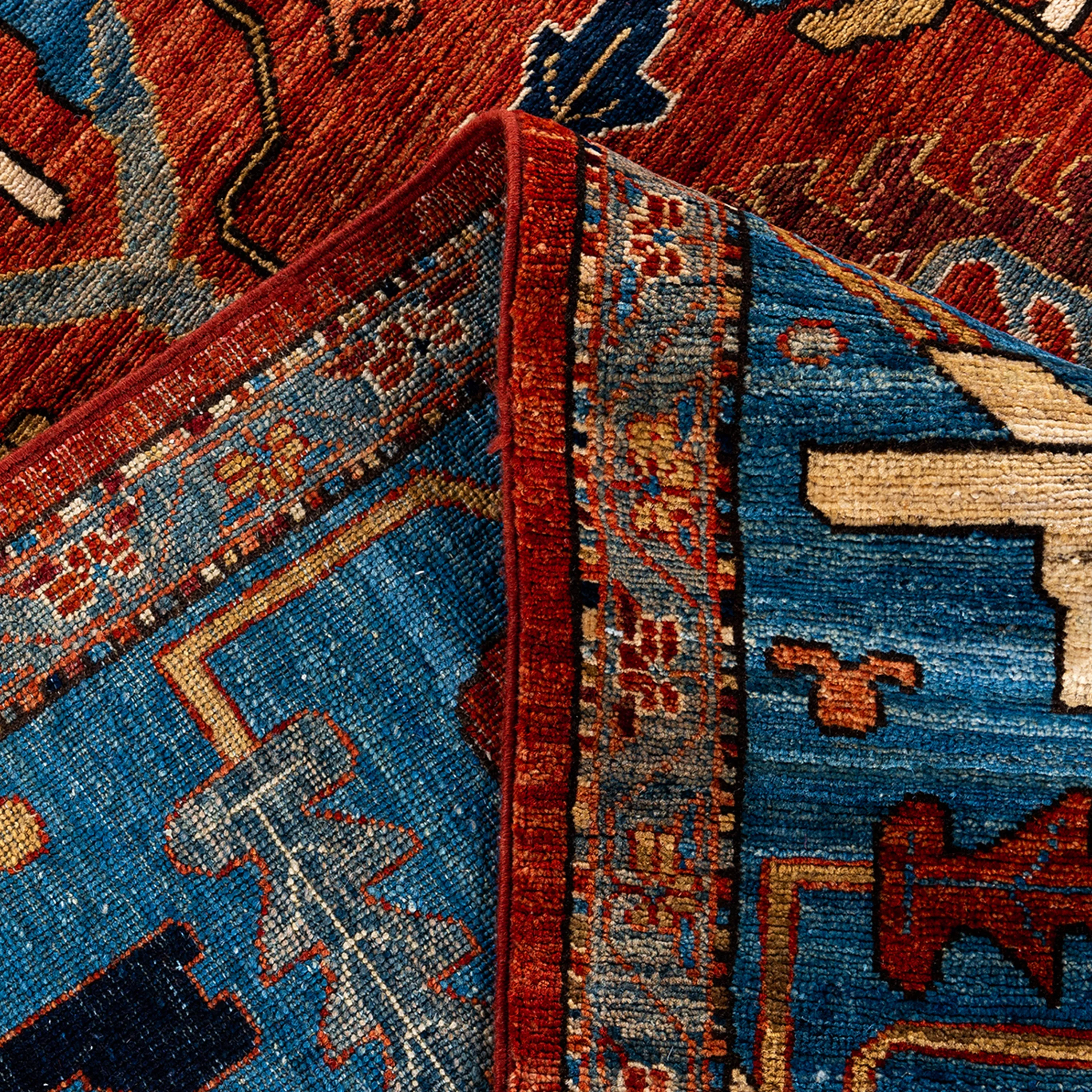 Red Traditional Serapi Wool Rug - 10'3" x 14'