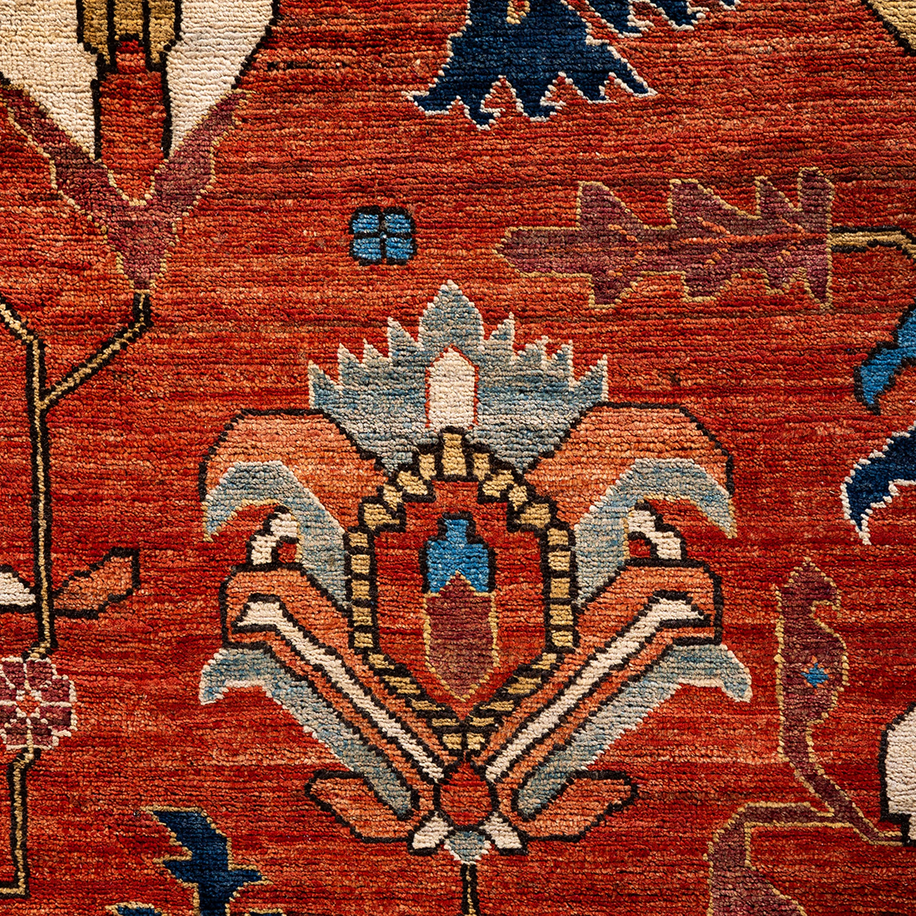 Red Traditional Serapi Wool Rug - 10'3" x 14'