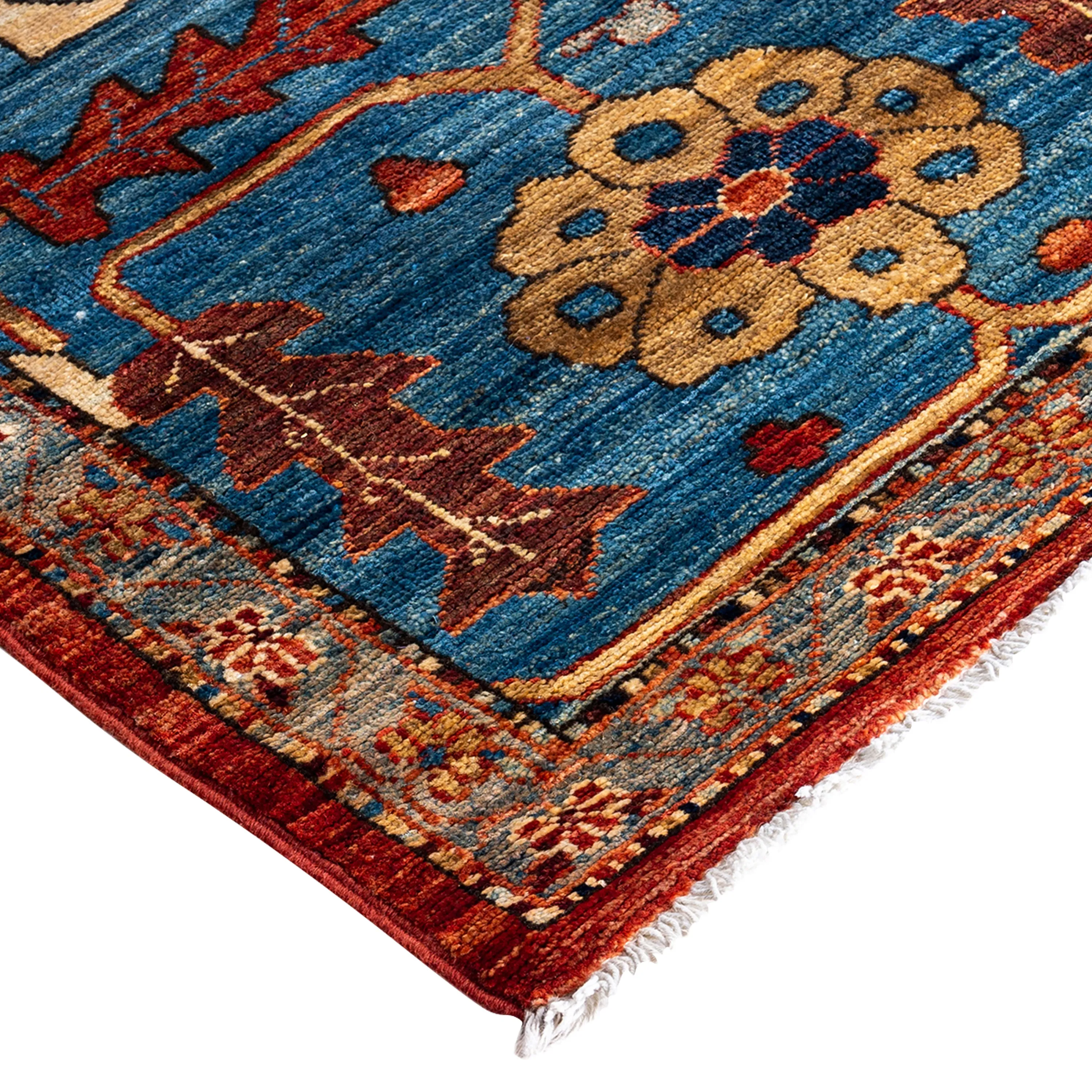 Red Traditional Serapi Wool Rug - 10'3" x 14'