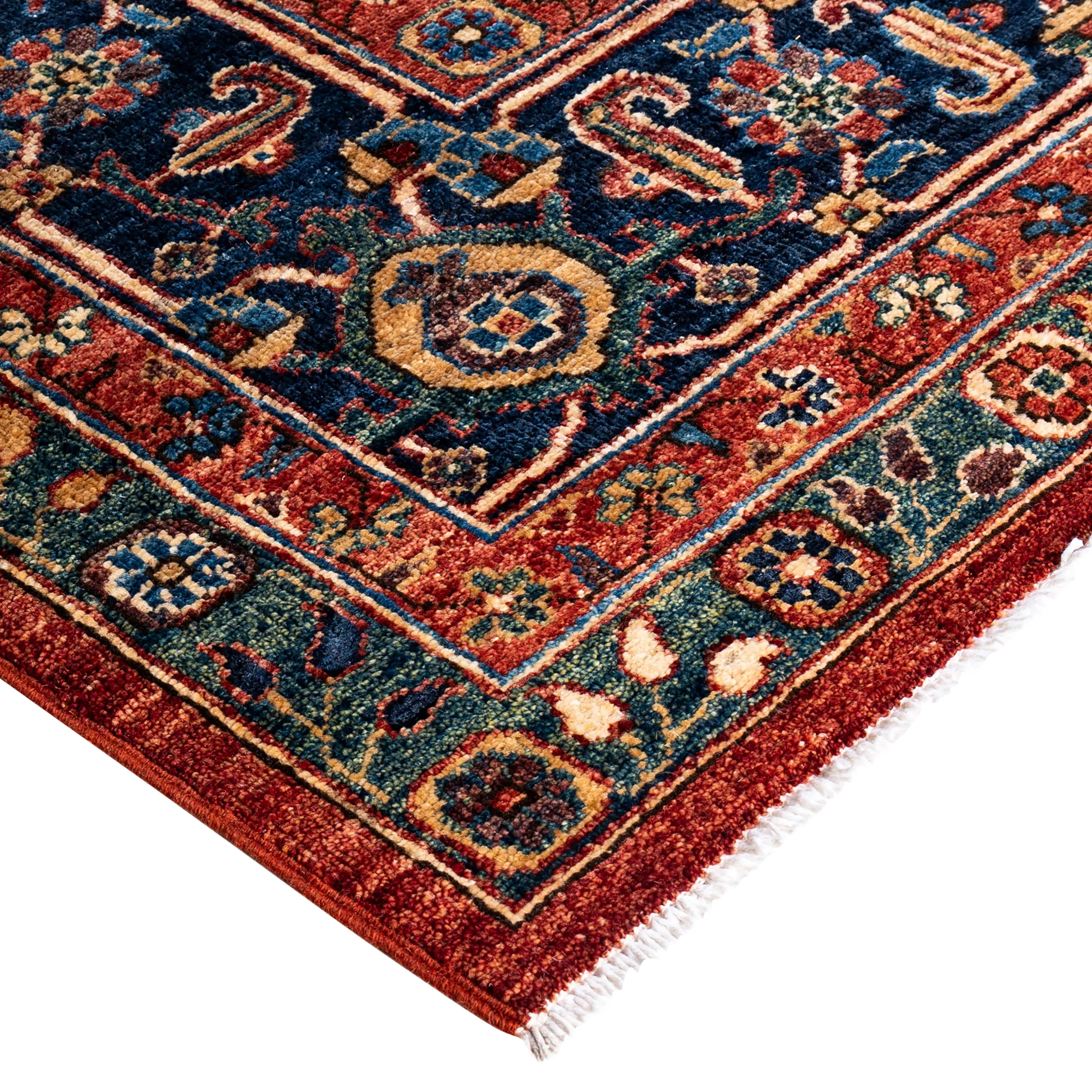 Red Traditional Serapi Wool Rug - 8'10" x 11'8"