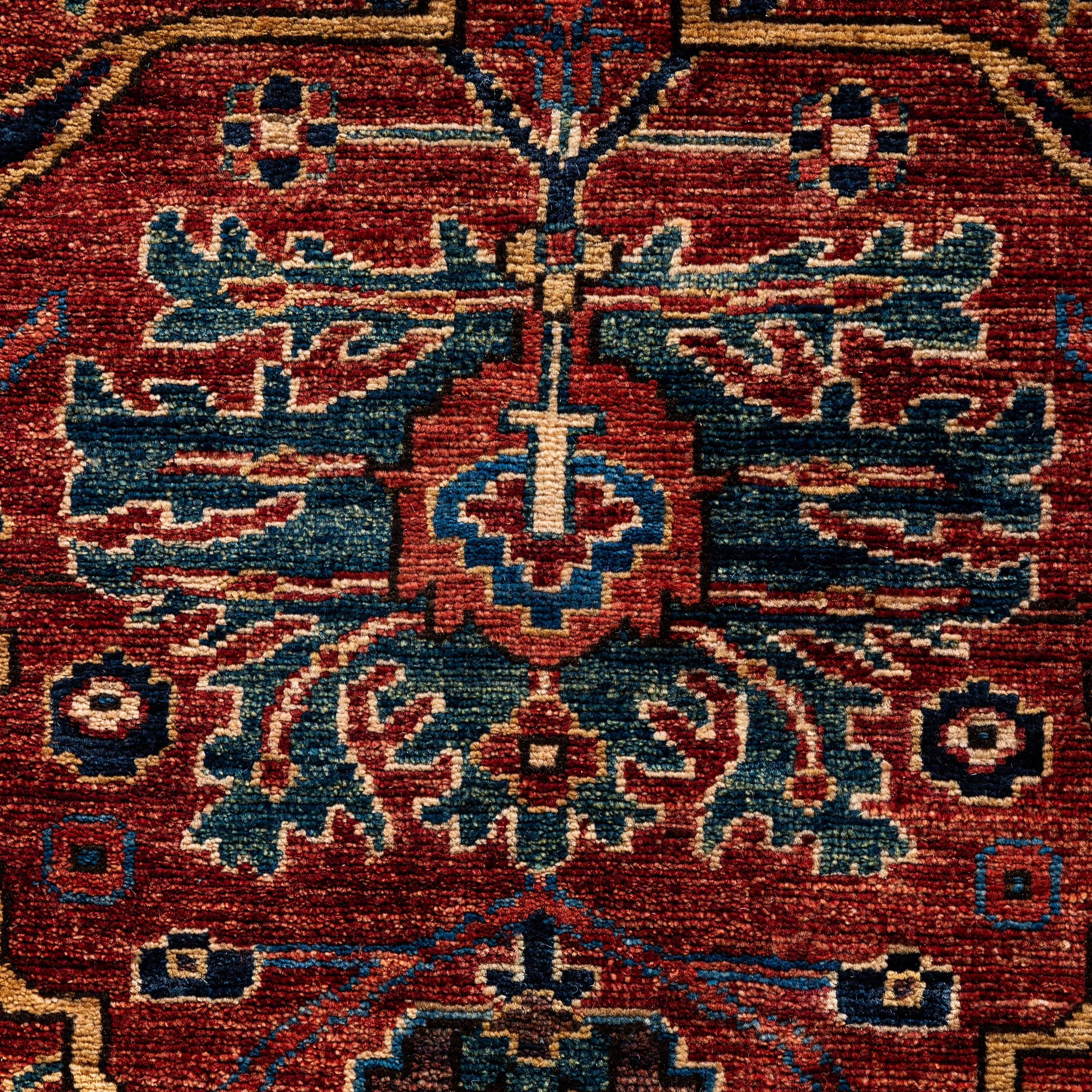 Red Traditional Serapi Wool Rug - 8'10" x 11'8"