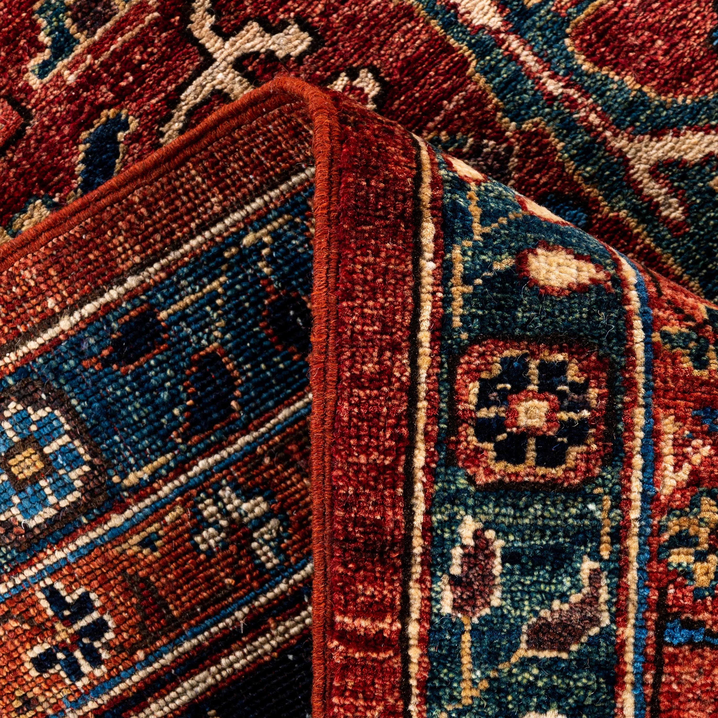 Red Traditional Serapi Wool Rug - 8'10" x 11'8"