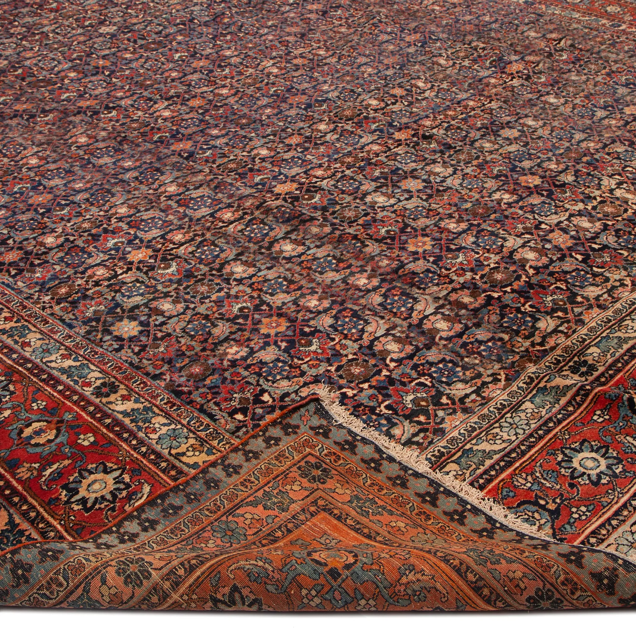 Red Traditional Wool Rug - 14' x 24'