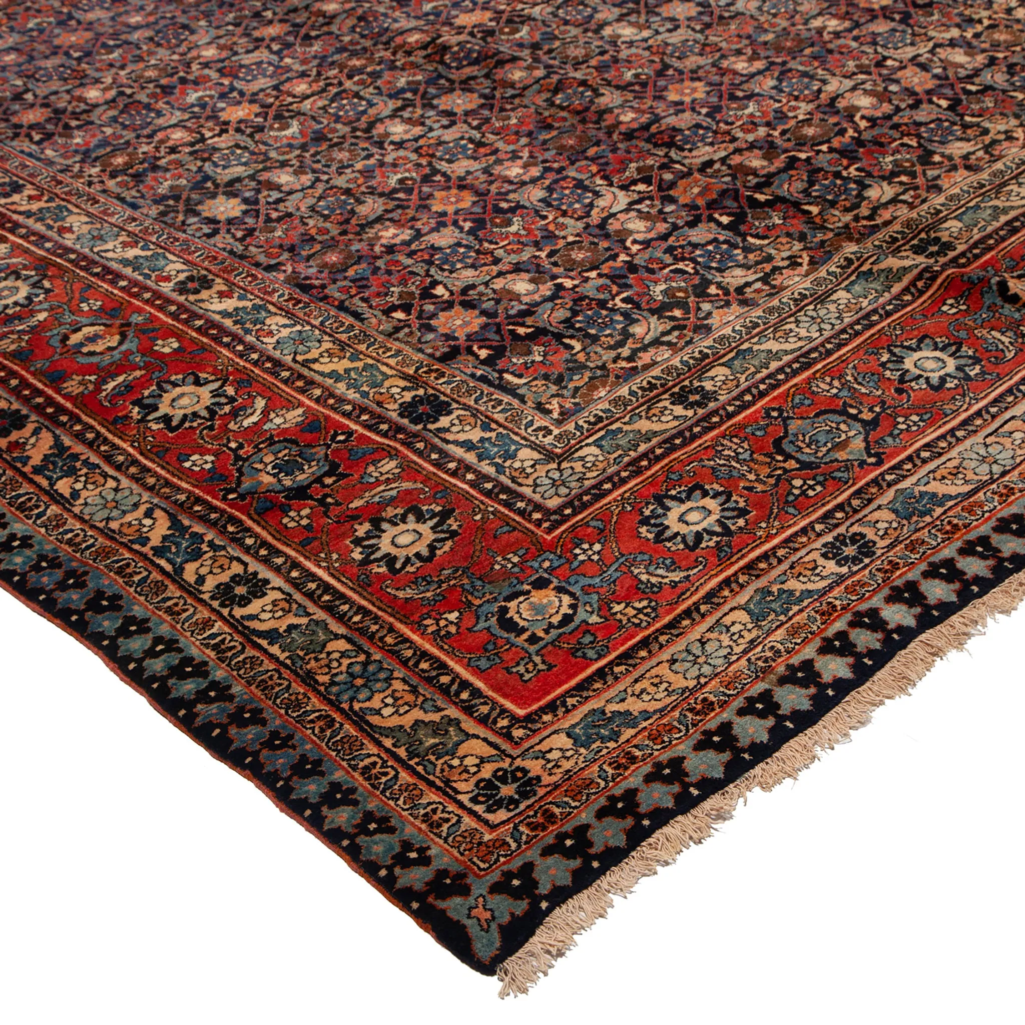 Red Traditional Wool Rug - 14' x 24'
