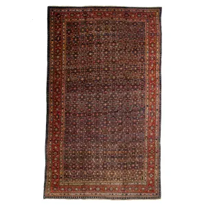 Red Traditional Wool Rug - 14' x 24'