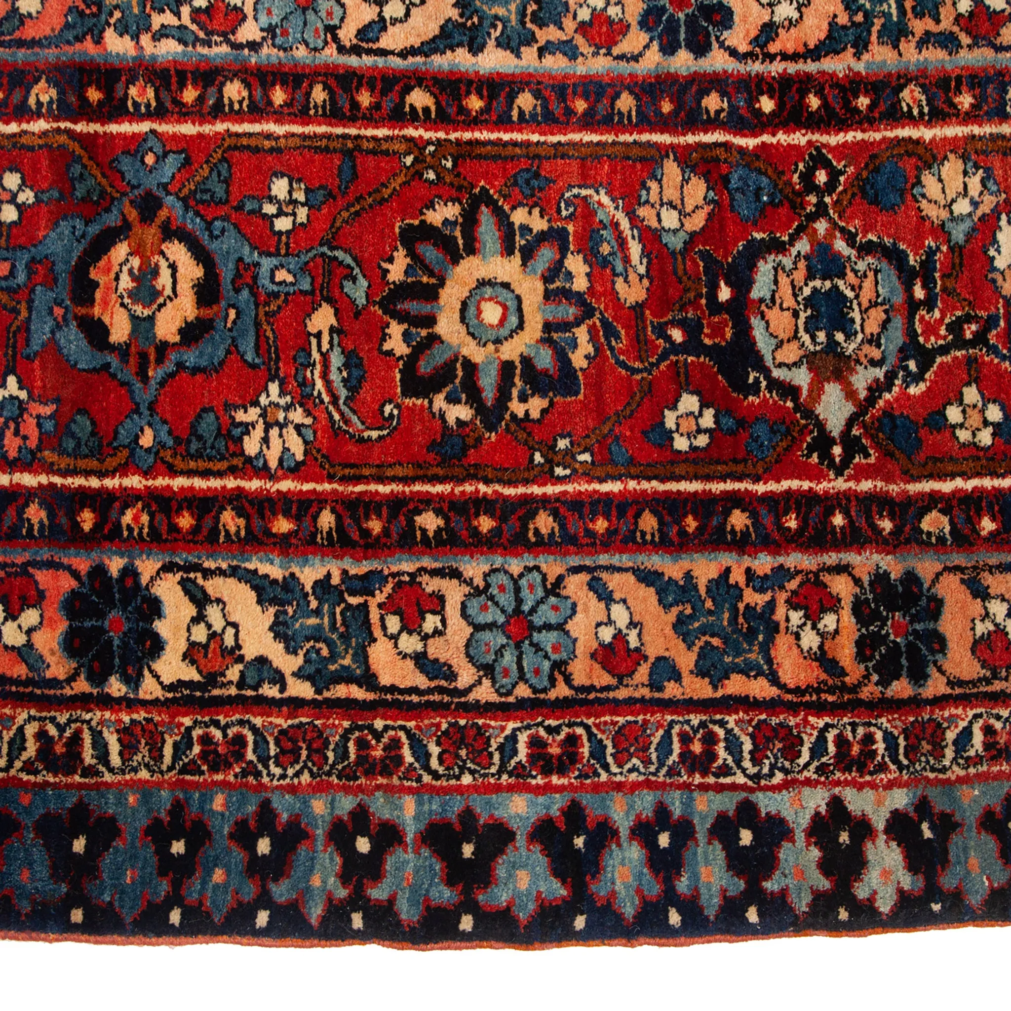 Red Traditional Wool Rug - 14' x 24'