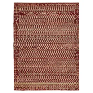 Red Traditional Wool Rug - 8'6" x 11'9"