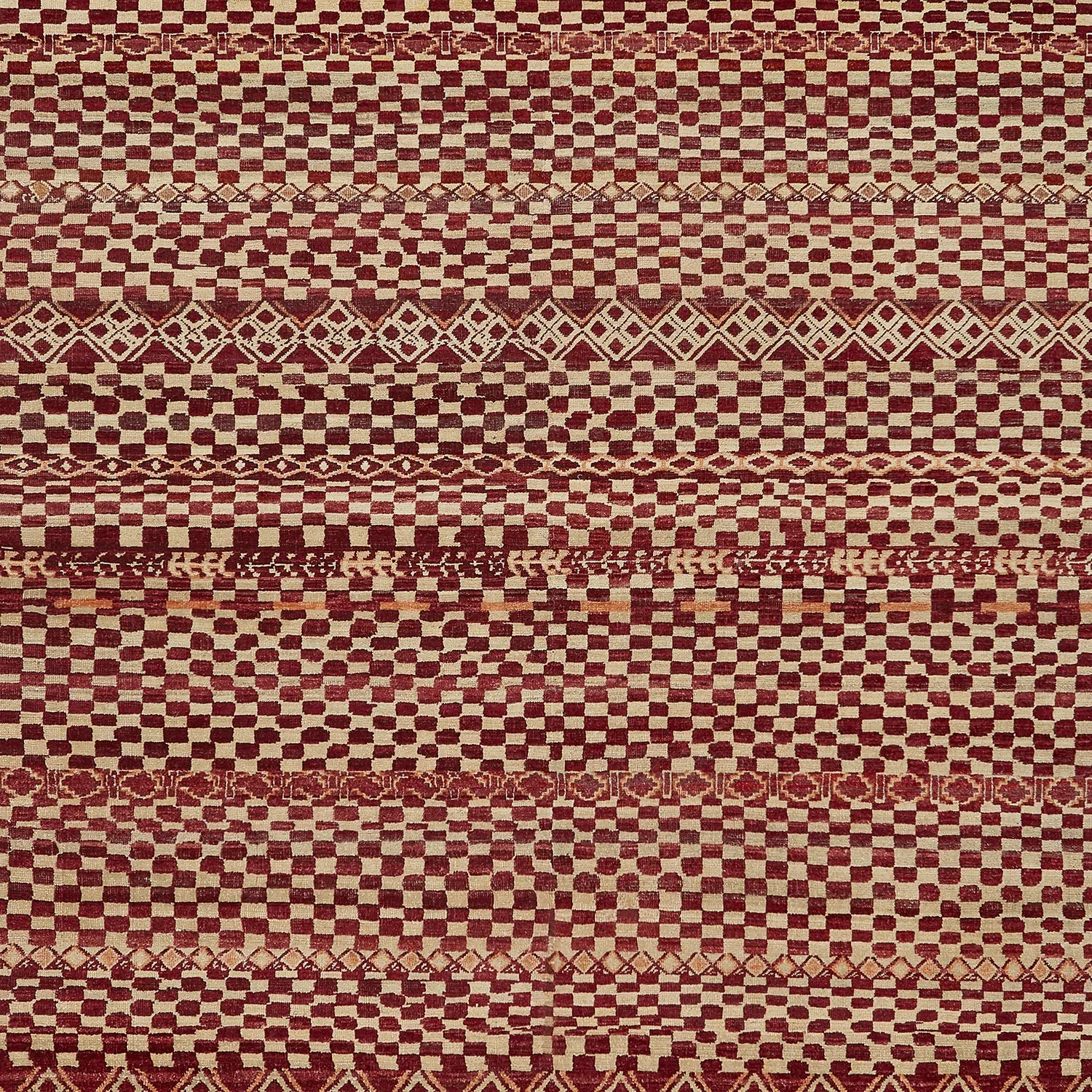 Red Traditional Wool Rug - 8'6" x 11'9"