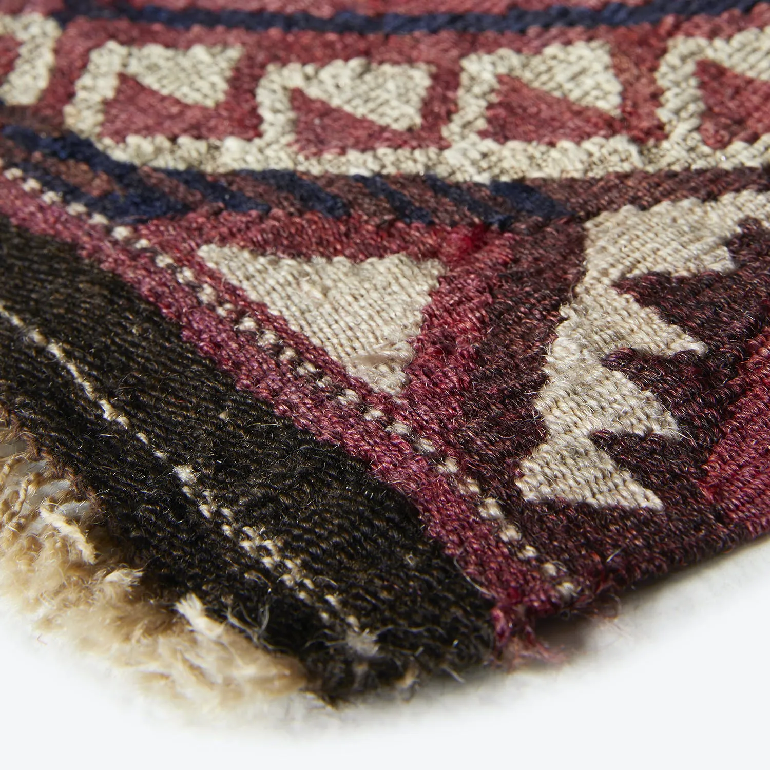 Red Vintage Wool Kilim Rug - 5'4"x 10'9"