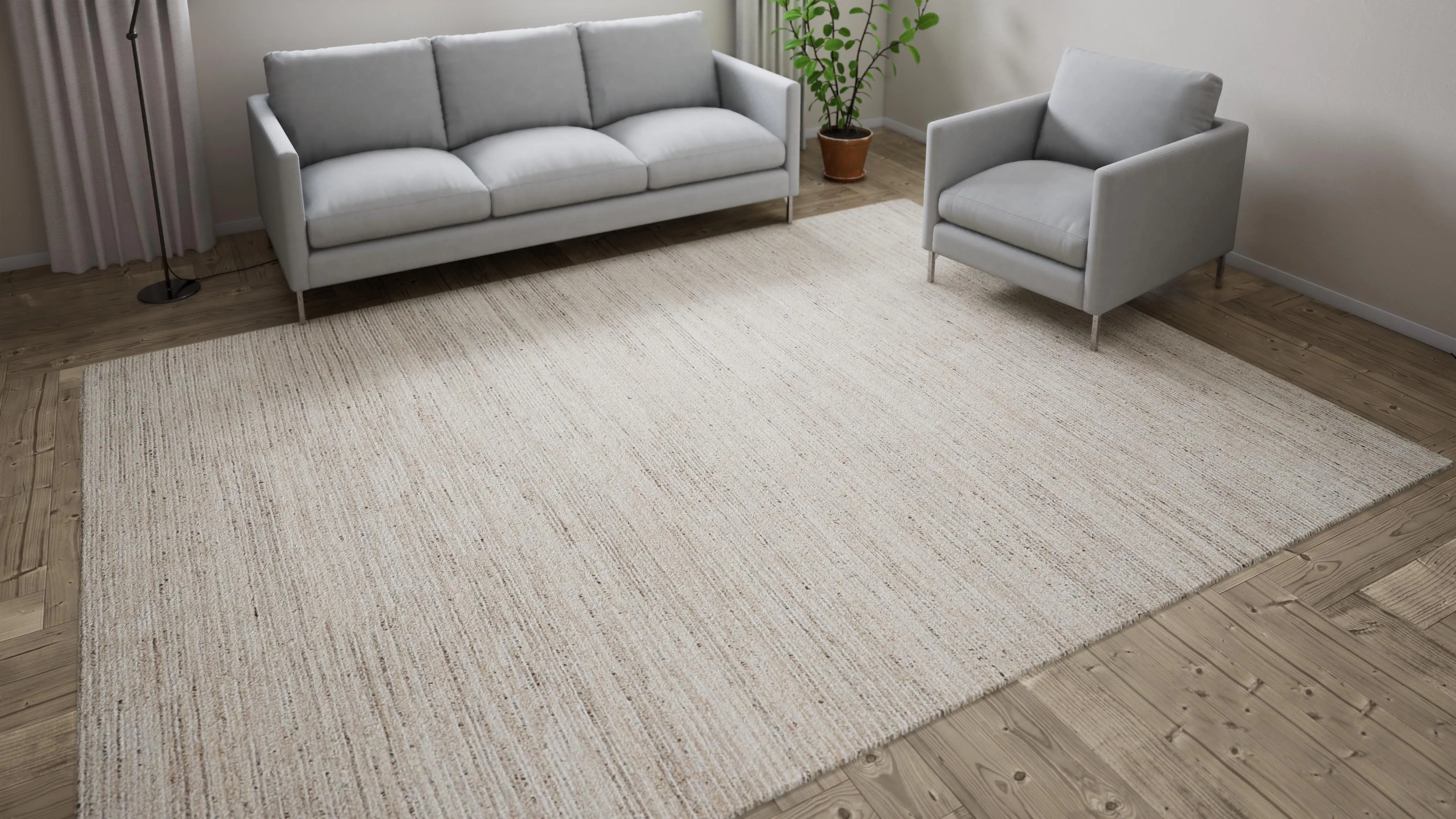 Ribbed Essentials Rug - Sand