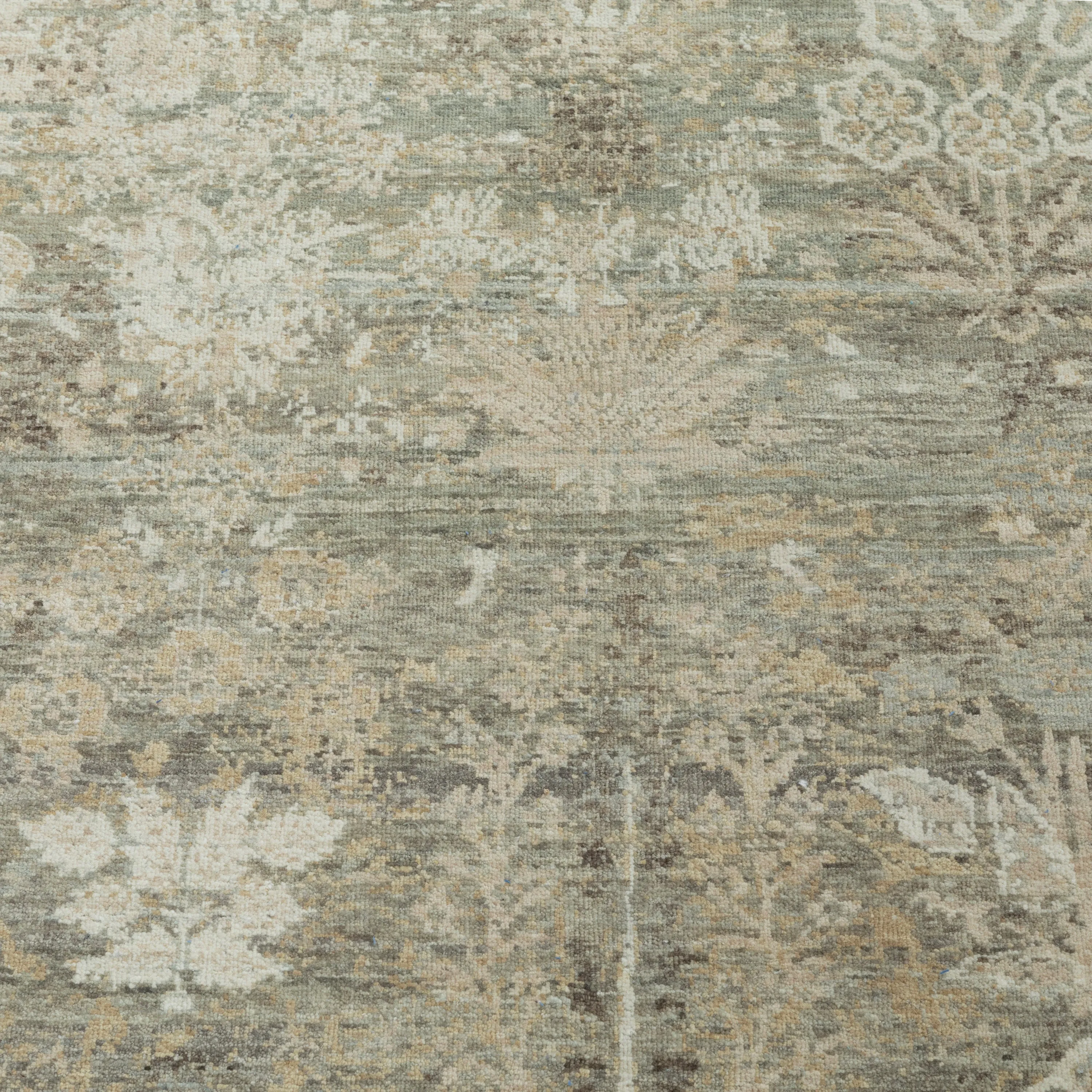 Sage Transitional Wool Lurex Blend Rug - 9'0 x 11'11"