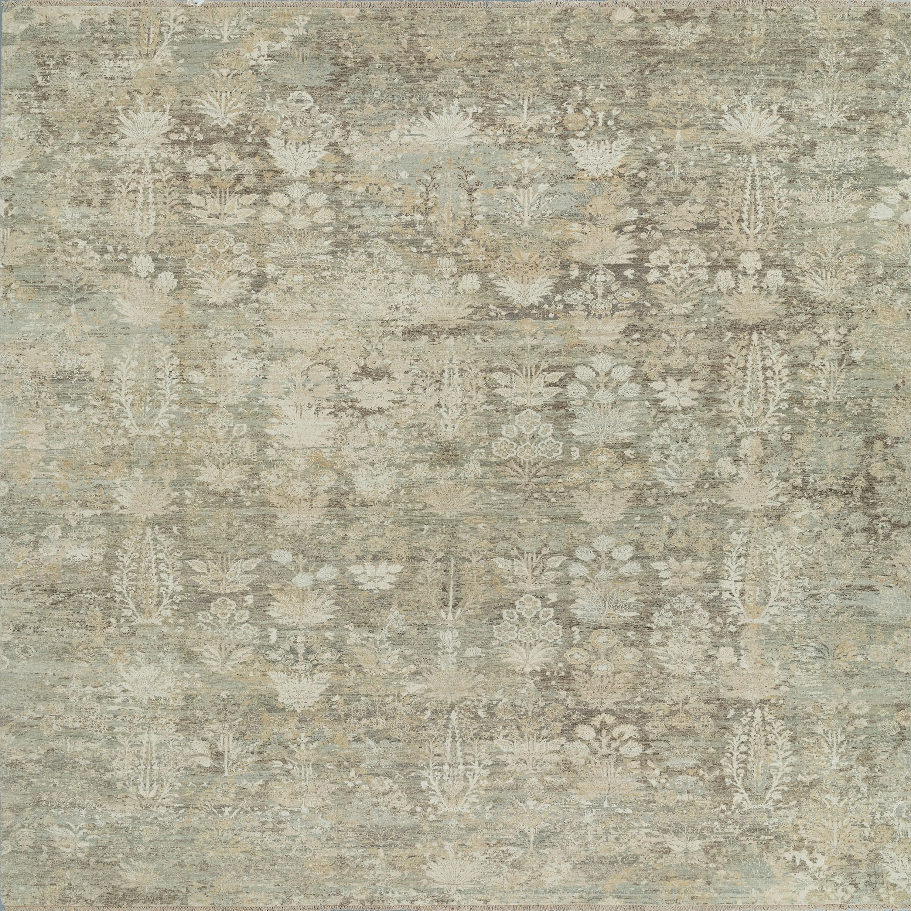 Sage Transitional Wool Lurex Blend Rug - 9'0 x 11'11"